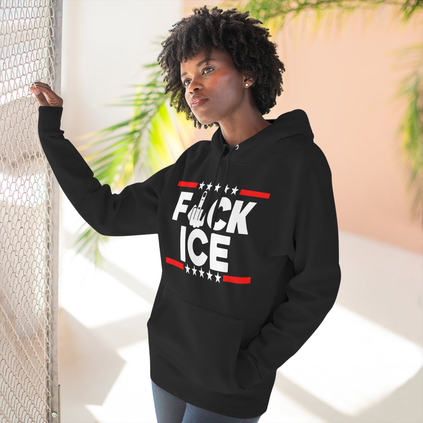 Anti-ICE Graphic Hoodie — “F*CK ICE” Protest Pullover