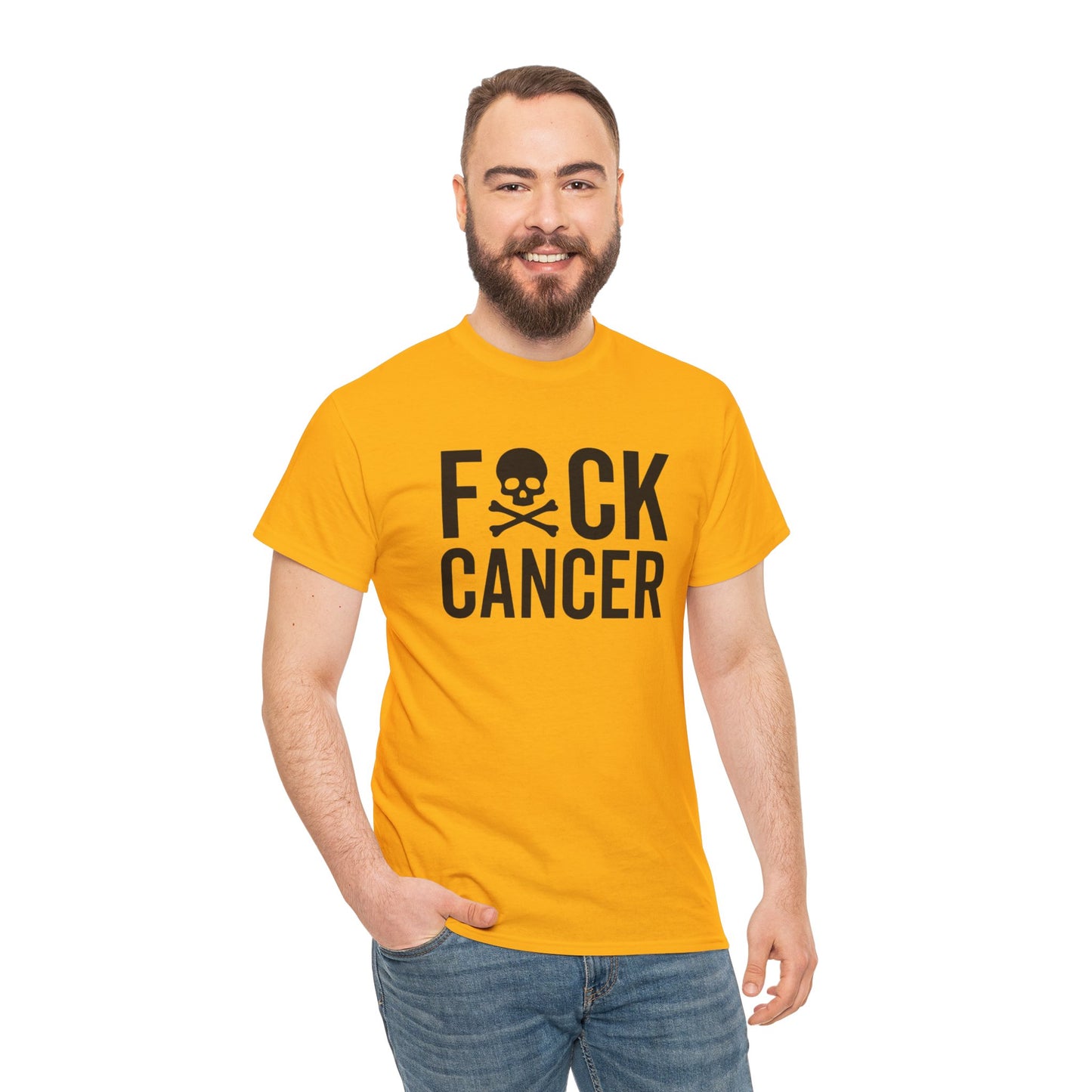 F*ck cancer Unisex Heavy Cotton Tee