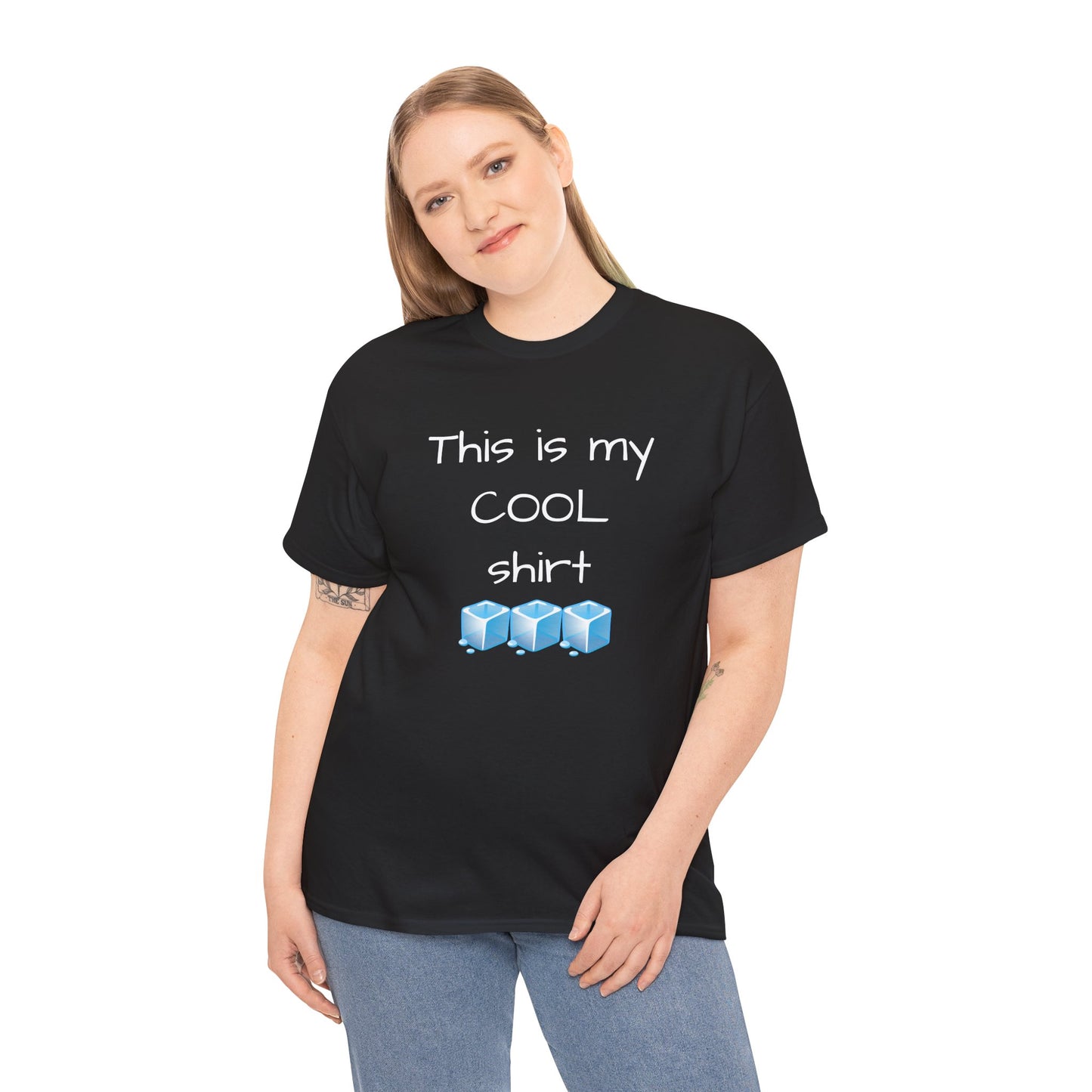 This is my cool shirt Unisex Heavy Cotton Tee by Summer P