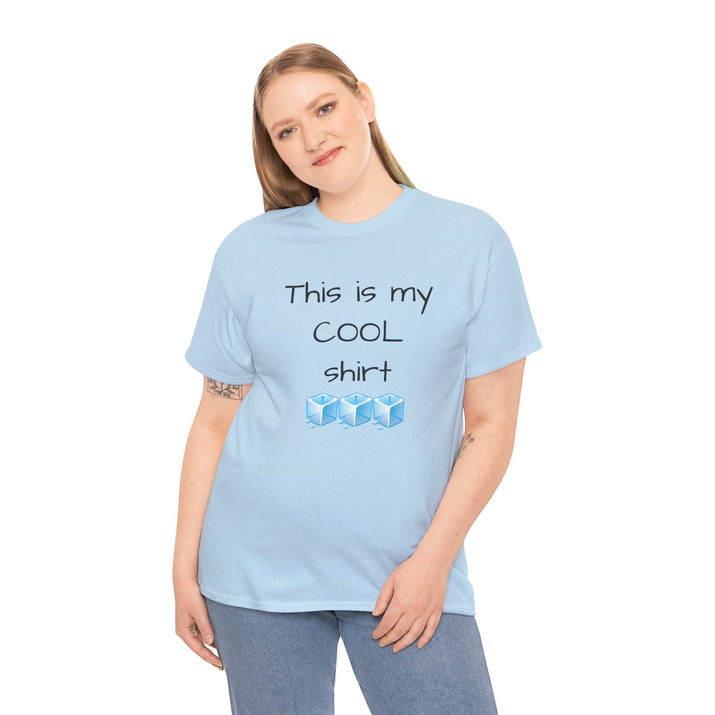 This is my cool shirt Unisex Heavy Cotton Tee by Summer P