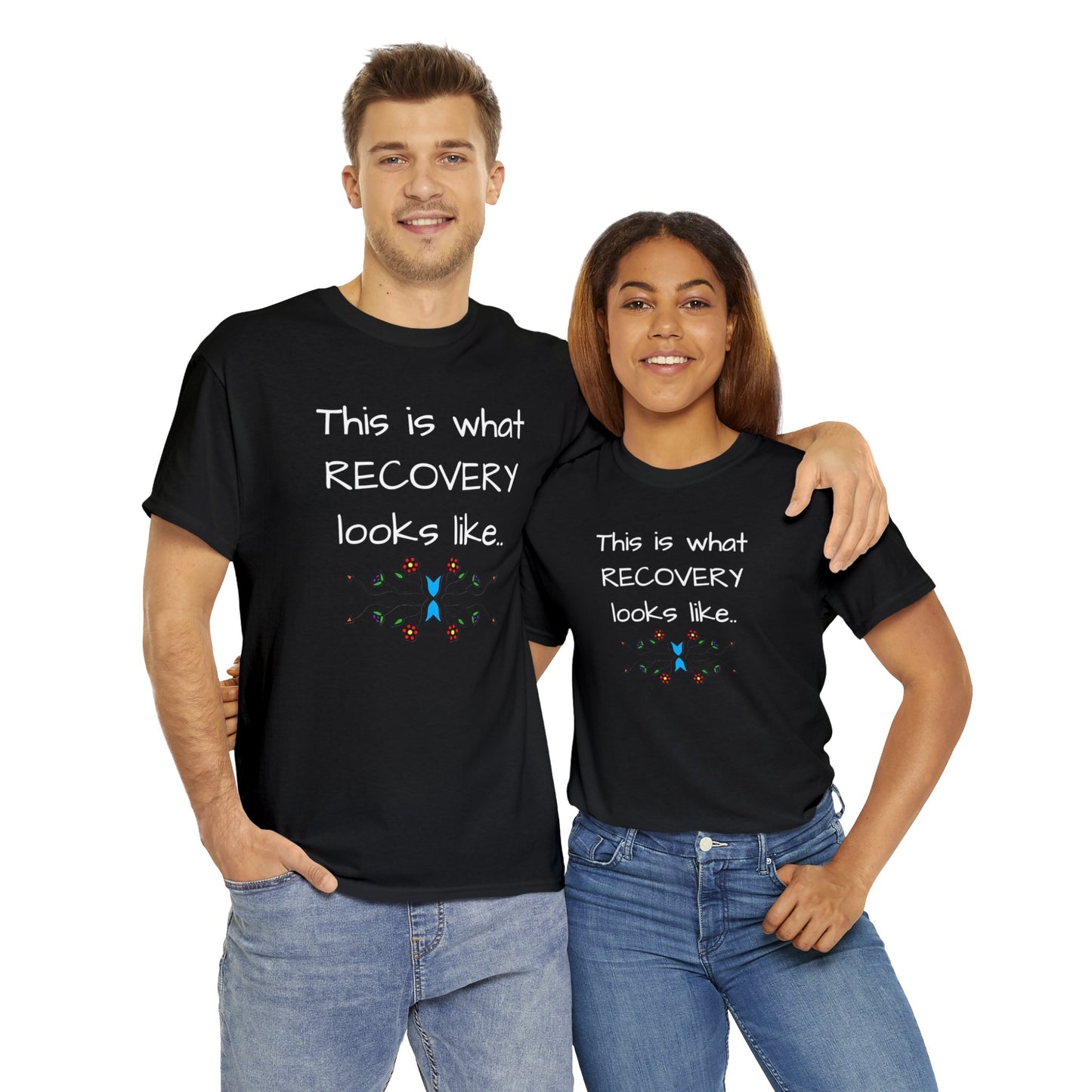 What RECOVERY looks like Unisex Heavy Cotton Tee
