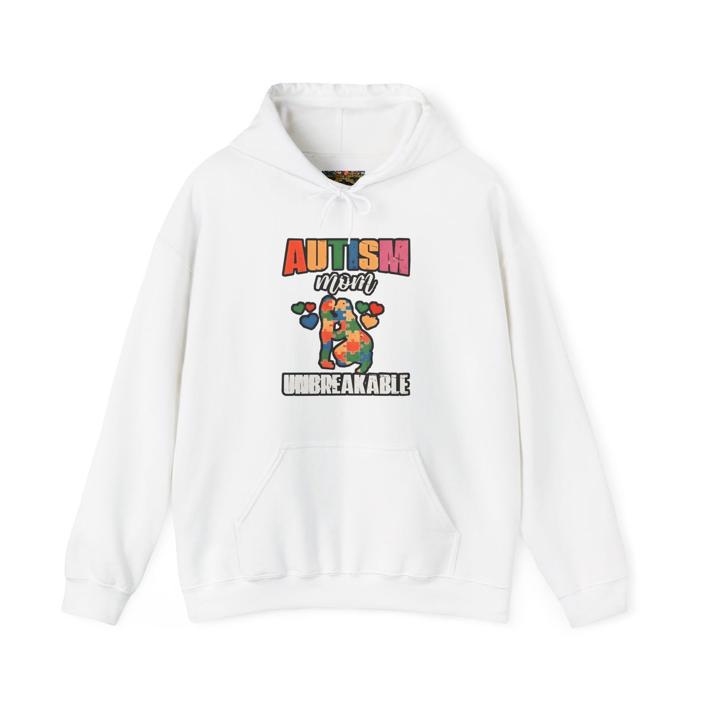 Unbreakable Autism Awareness Hoodie, Comfort Fit Sweatshirt, Gift for Autism Month, Cozy Hooded Pullover, Unisex Supportive Wear