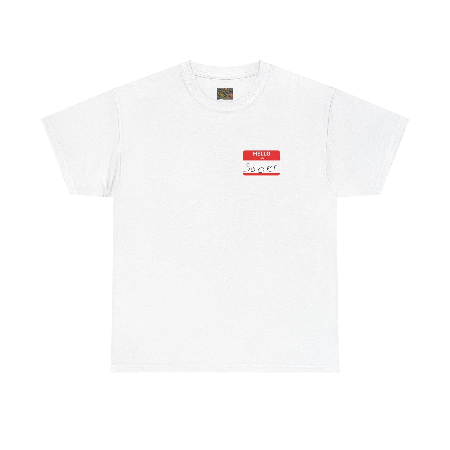 Hello, I'm Sober Unisex Heavy Cotton Tee
