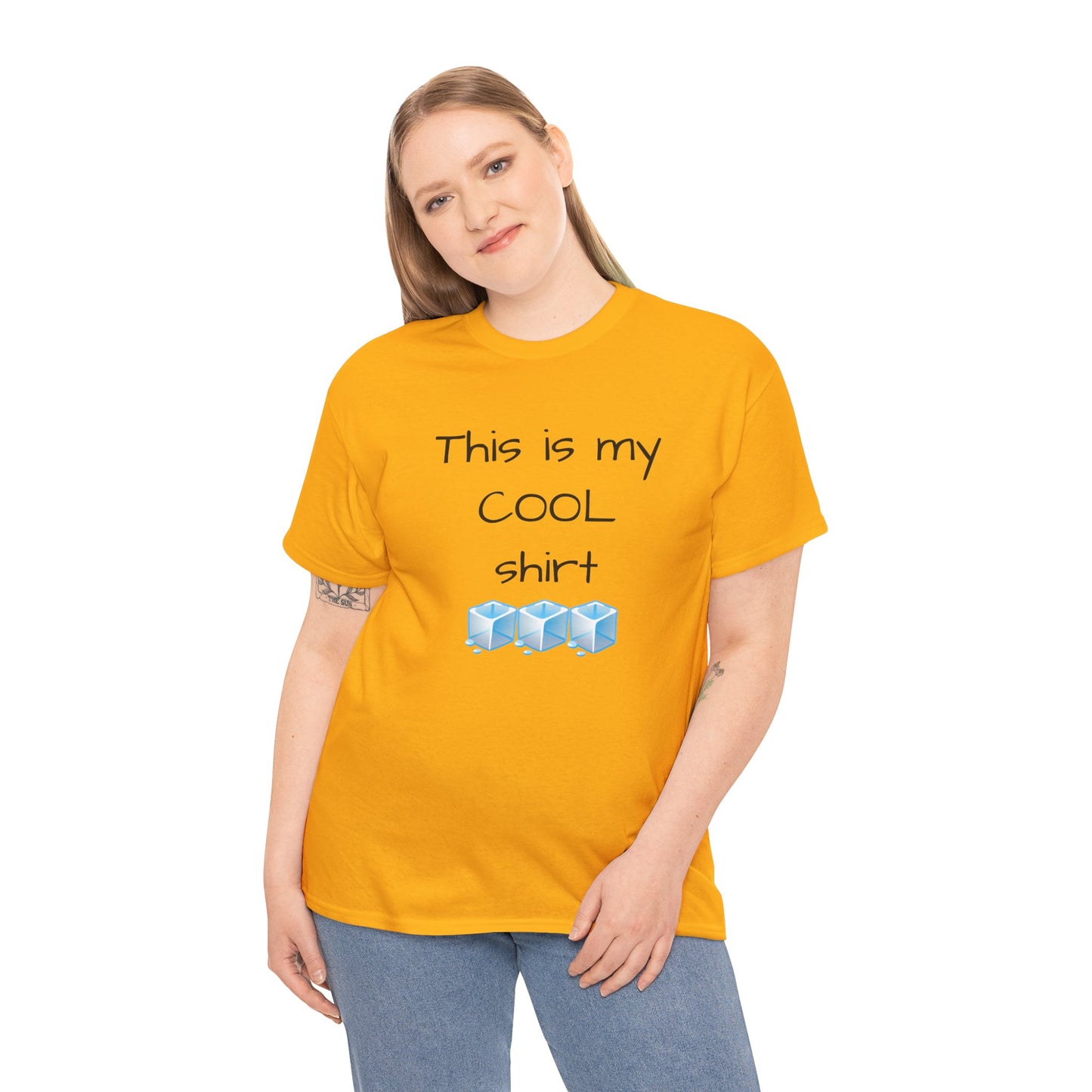 This is my cool shirt Unisex Heavy Cotton Tee by Summer P