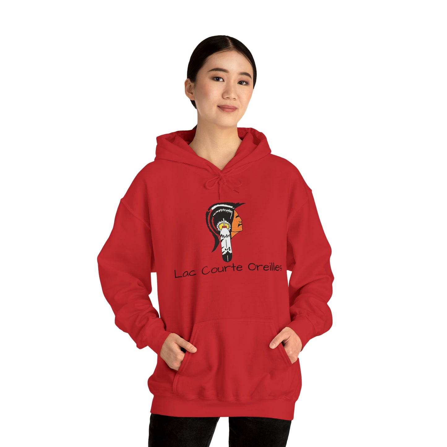 Lac Courte Oreilles logo Hooded Sweatshirt