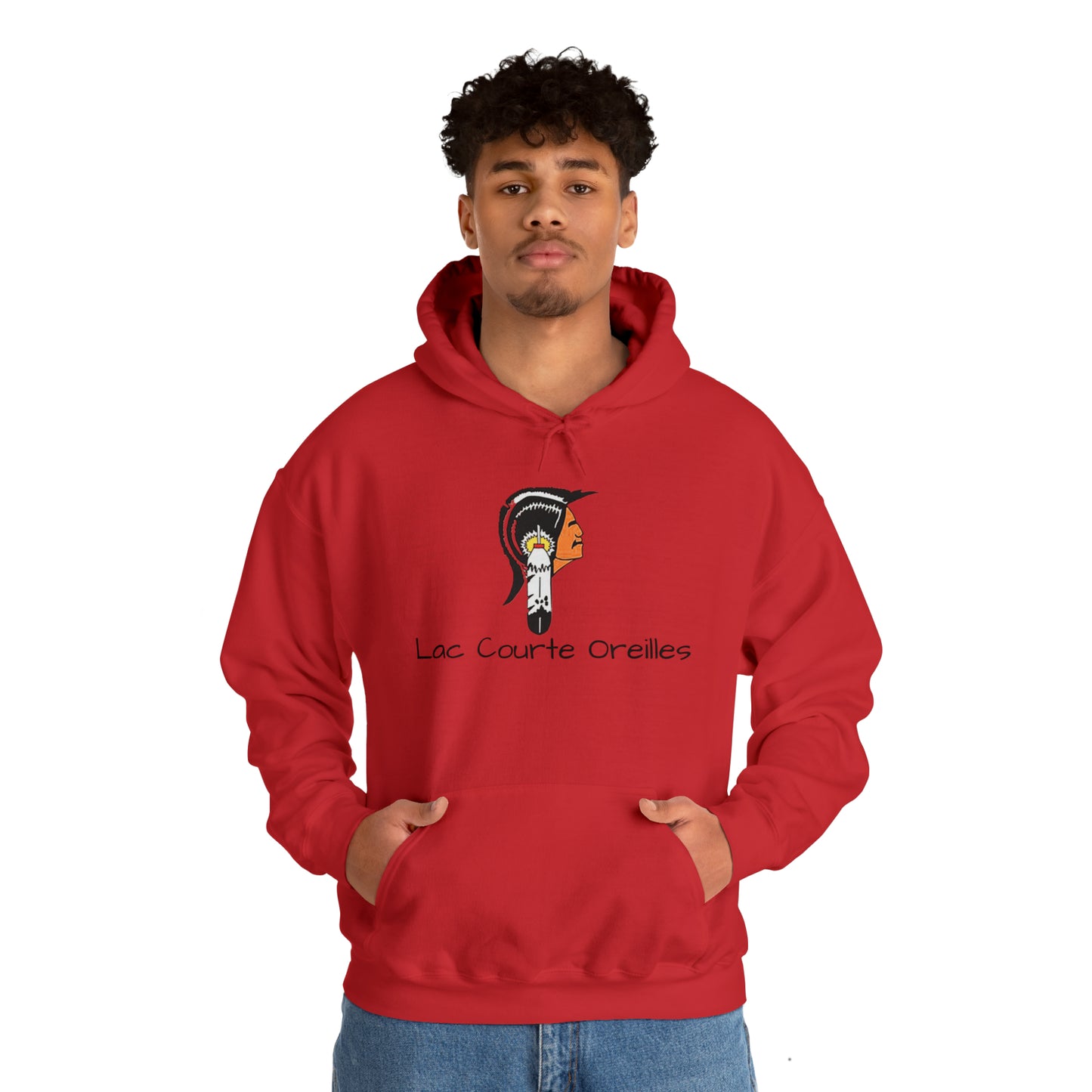 Lac Courte Oreilles logo Hooded Sweatshirt
