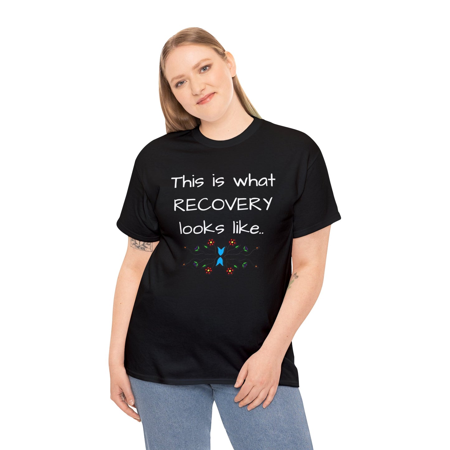 What RECOVERY looks like Unisex Heavy Cotton Tee