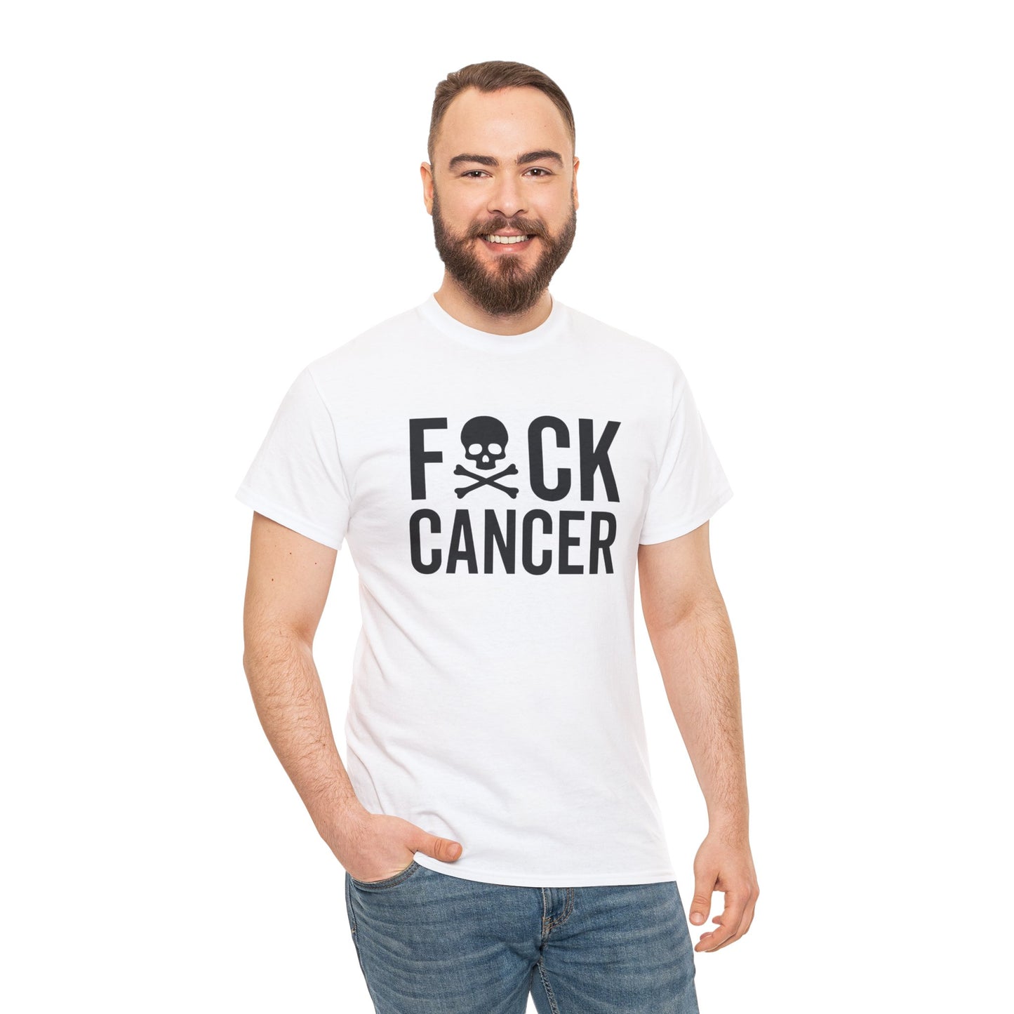 F*ck cancer Unisex Heavy Cotton Tee