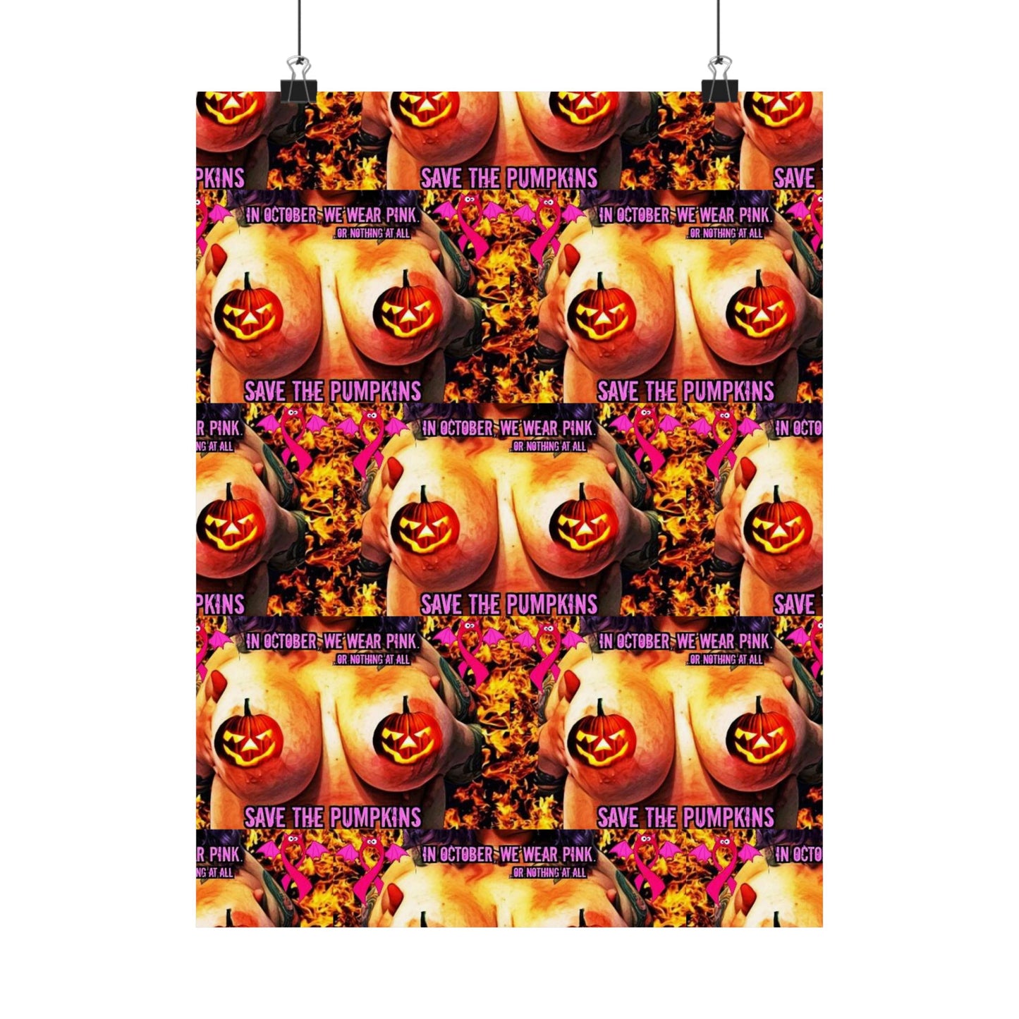 Save the pumpkins Matte Vertical Posters