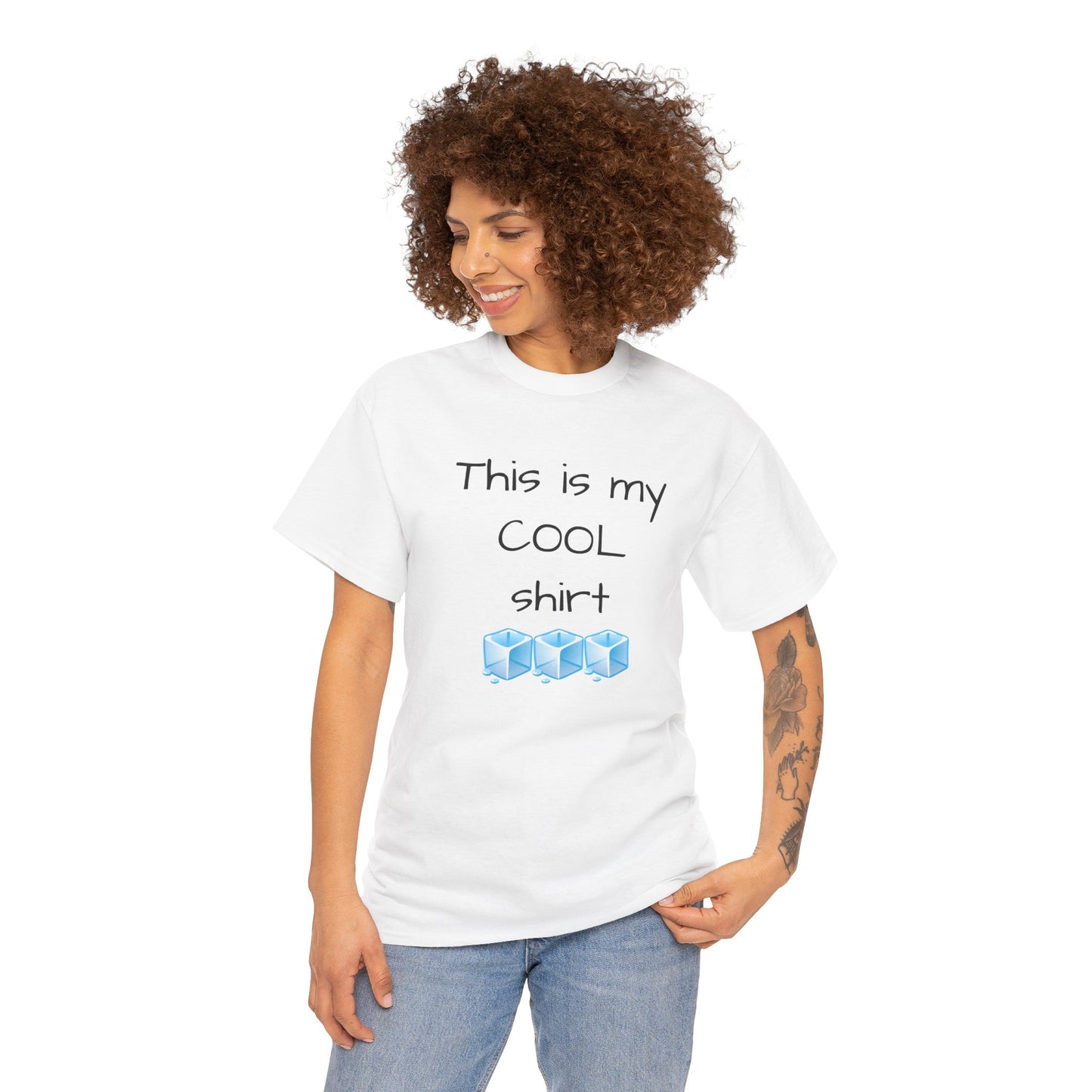 This is my cool shirt Unisex Heavy Cotton Tee by Summer P