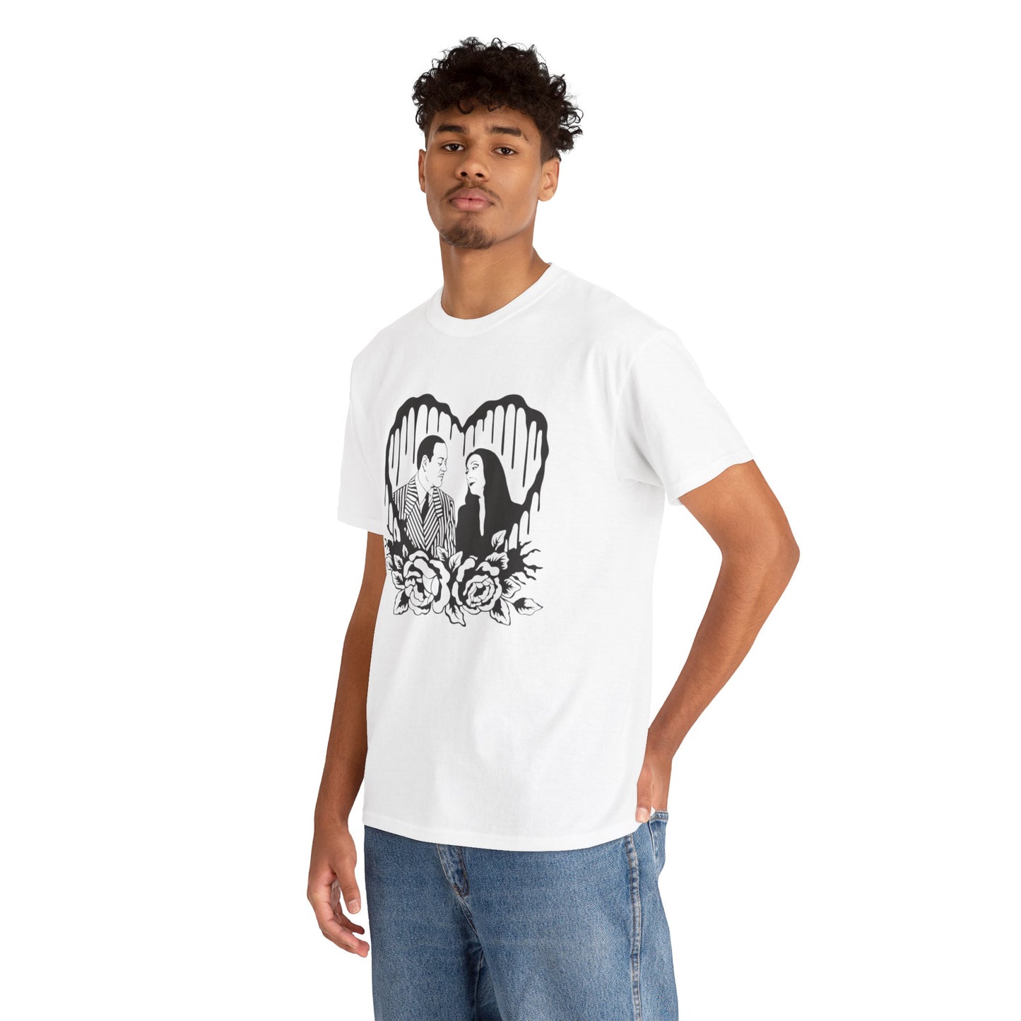 Gomez & Morticia Unisex Heavy Cotton Tee