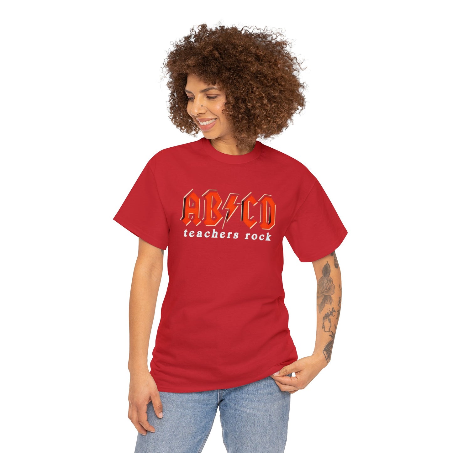 Teachers Rock AB*CD Unisex Heavy Cotton Tee
