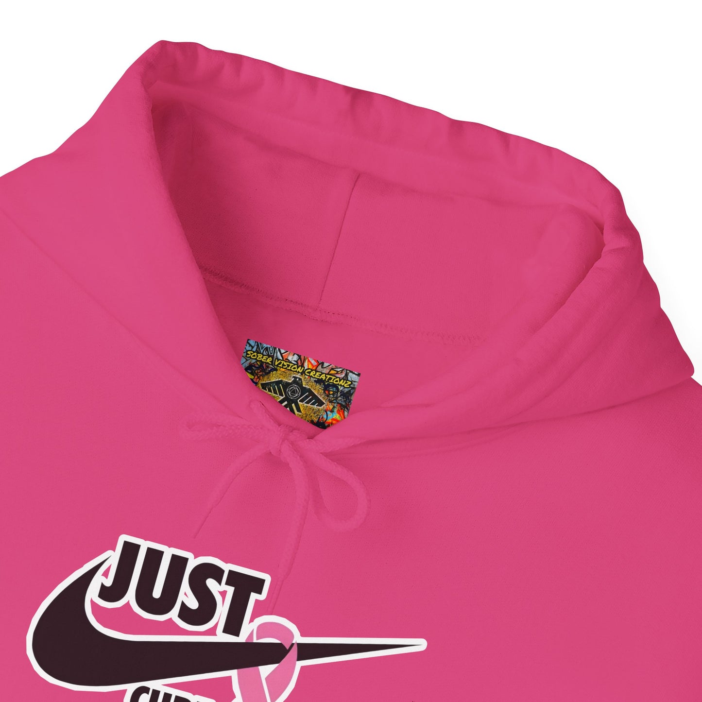 Just Cure It Unisex Hoodie - Support Breast Cancer Awareness