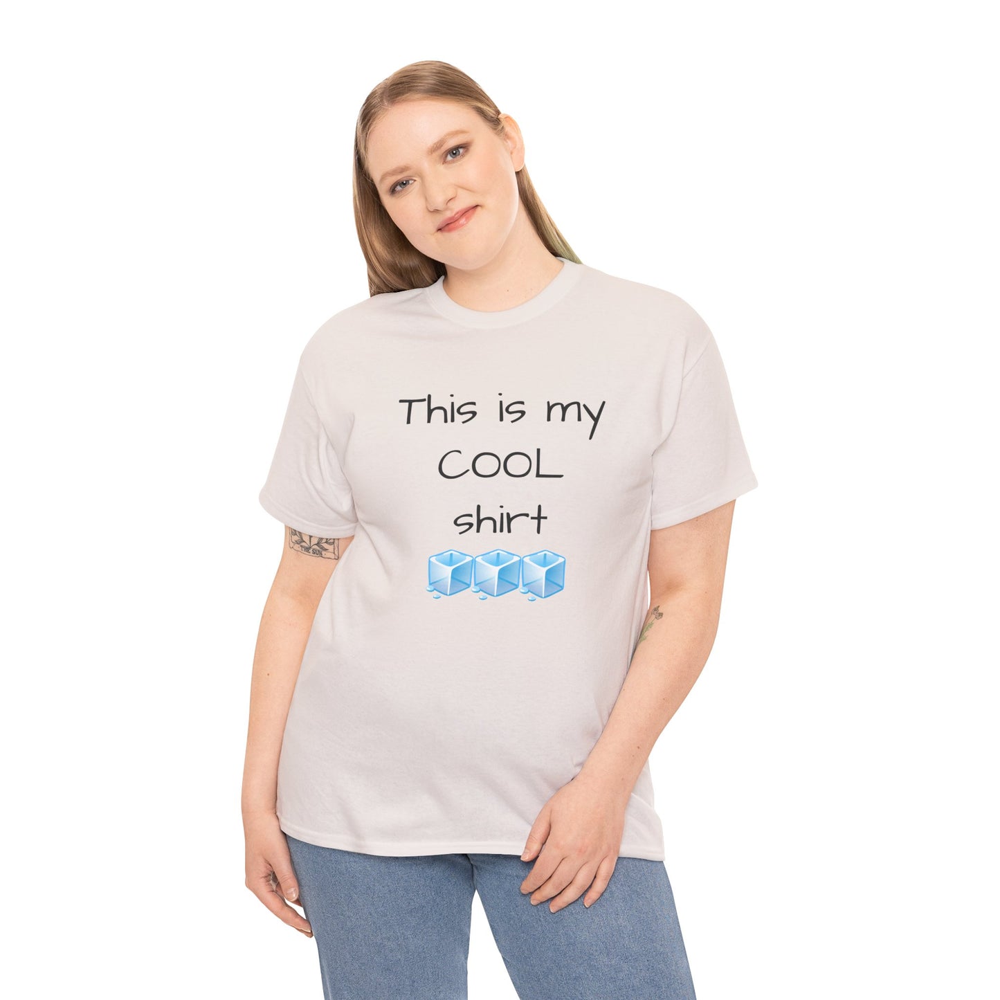 This is my cool shirt Unisex Heavy Cotton Tee by Summer P