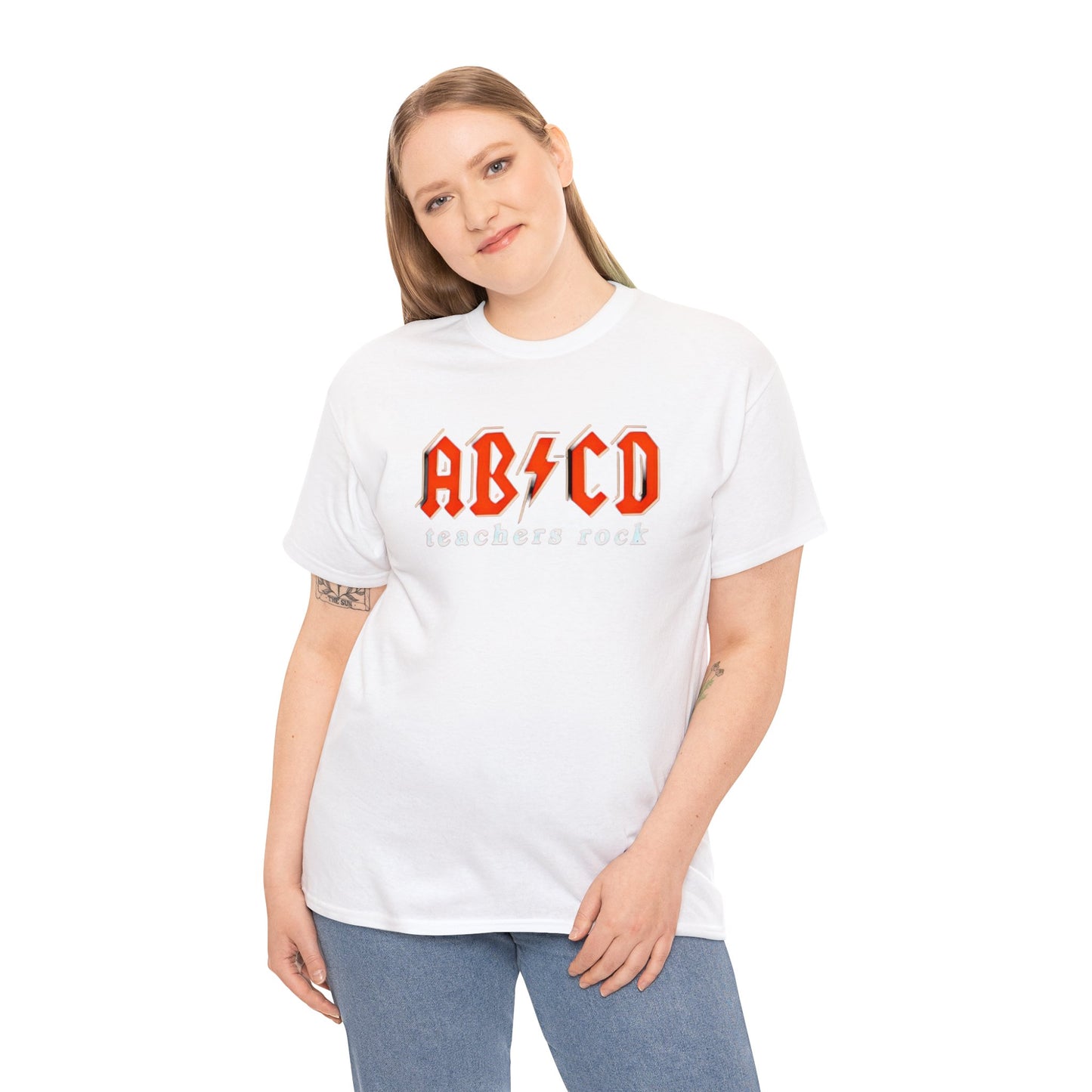 Teachers Rock AB*CD Unisex Heavy Cotton Tee