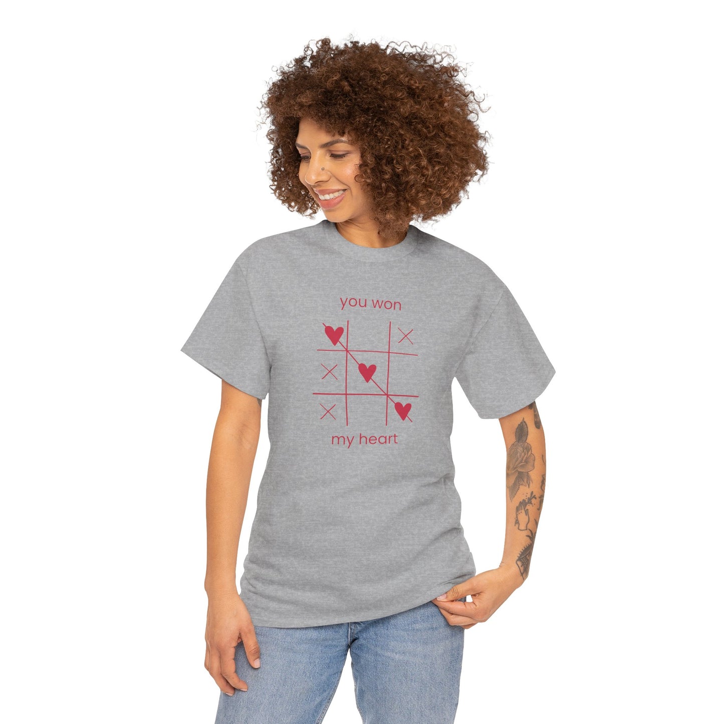You won my heart Unisex Heavy Cotton Tee