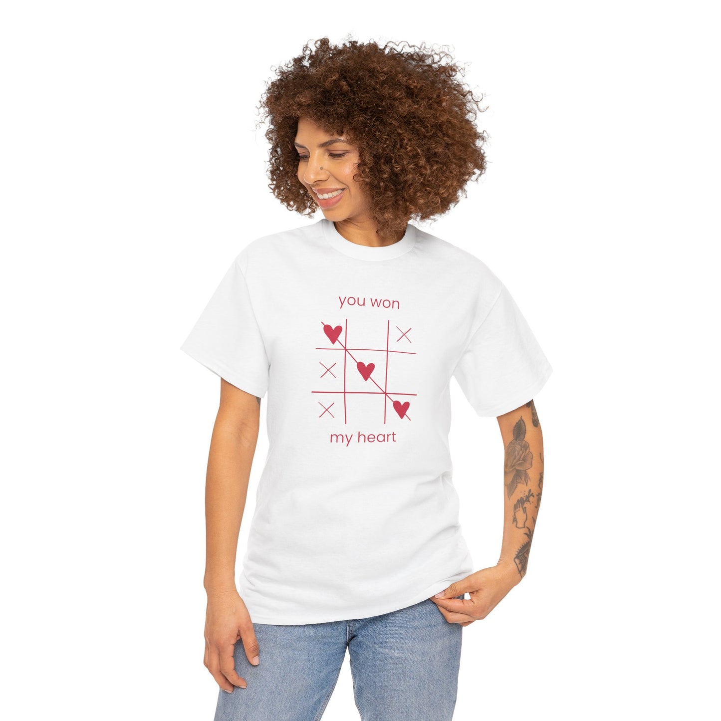 You won my heart Unisex Heavy Cotton Tee