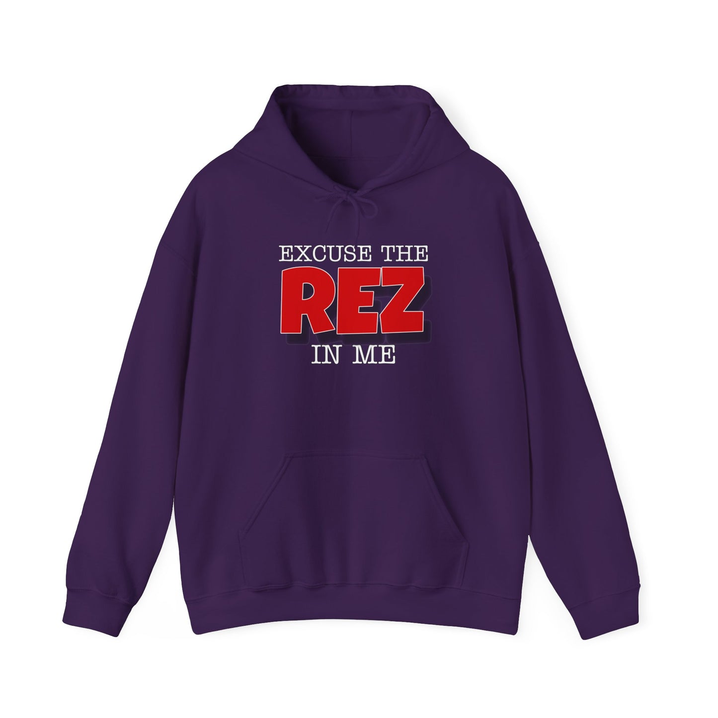 Excuse the rez in me Unisex Heavy Blend™ Hooded Sweatshirt