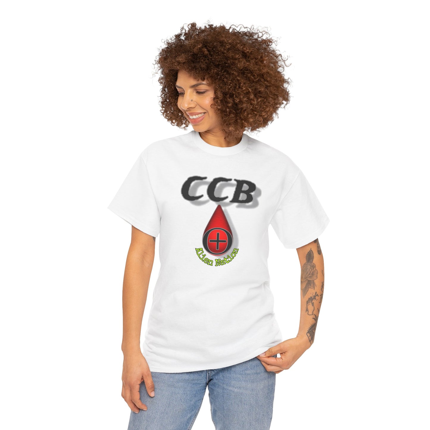 CCB type O positive Unisex Heavy Cotton Tee
