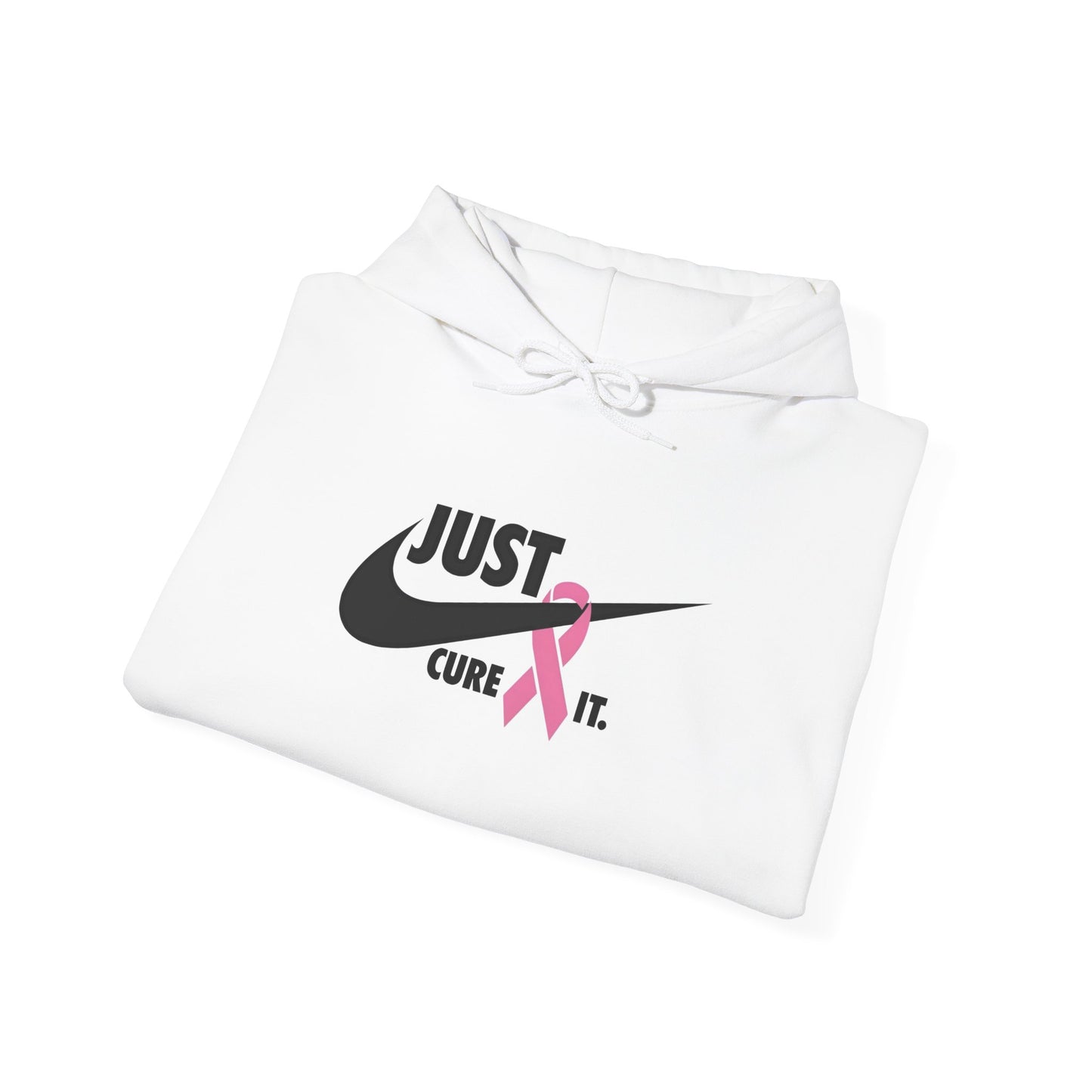 Just Cure It Unisex Hoodie - Support Breast Cancer Awareness