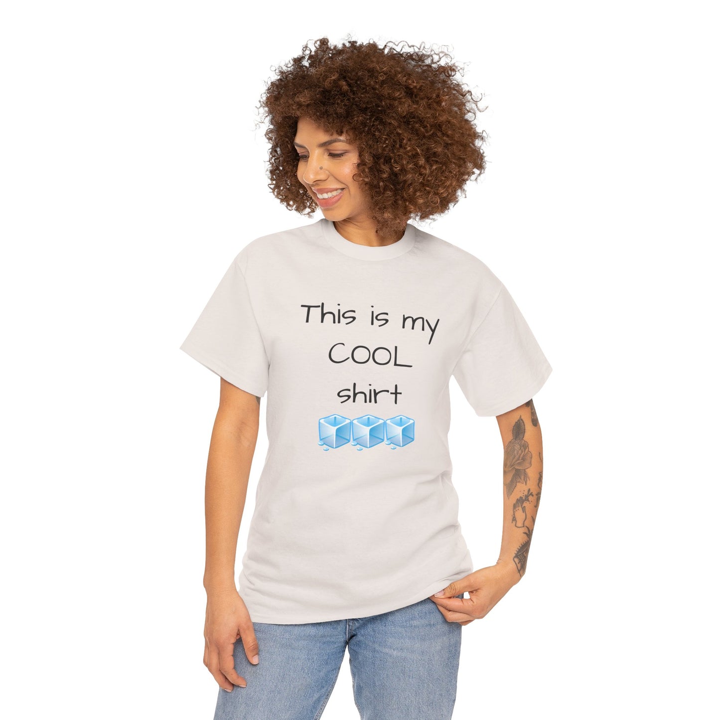 This is my cool shirt Unisex Heavy Cotton Tee by Summer P
