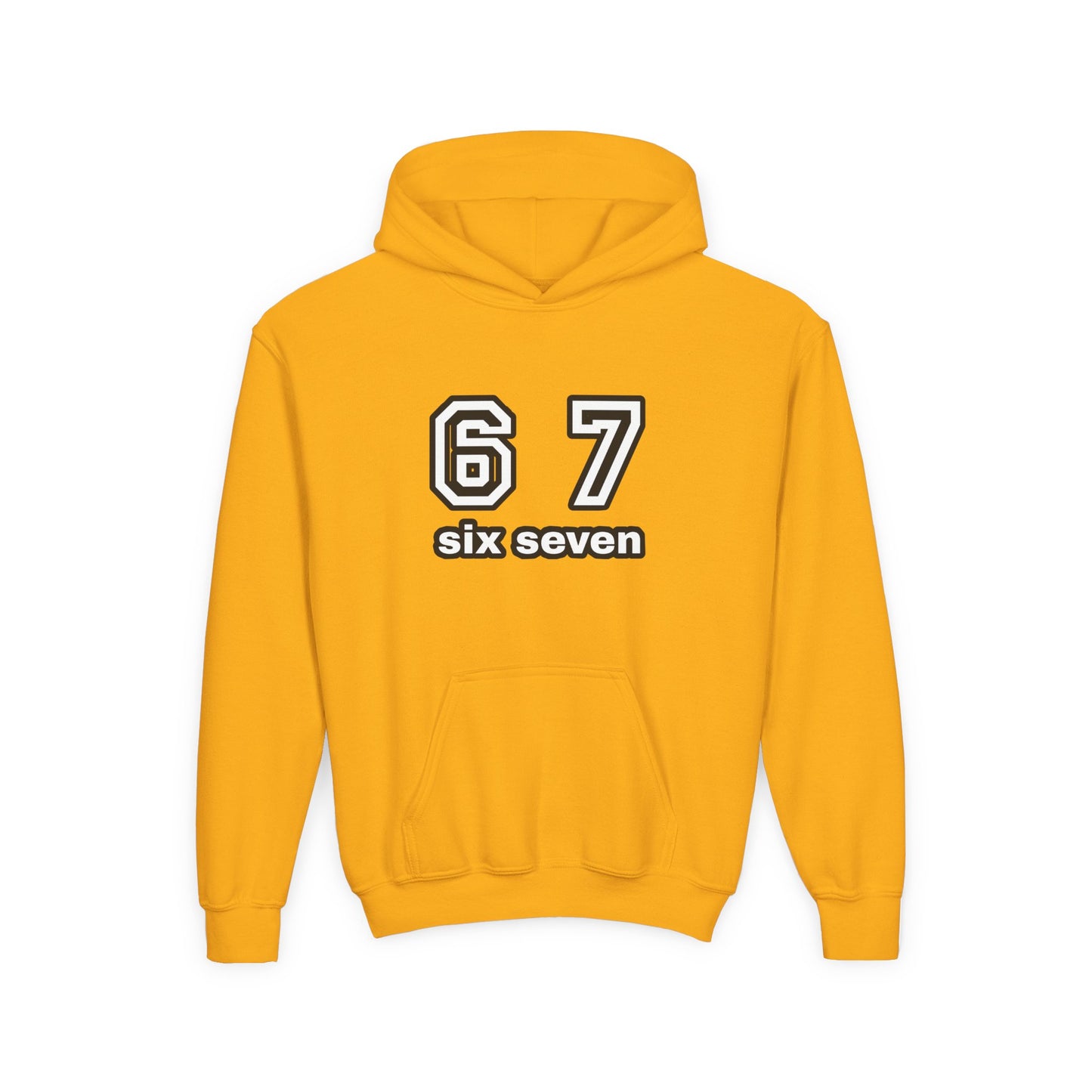 Youth Hoodie “67 Six Seven” Athletic Number Pullover