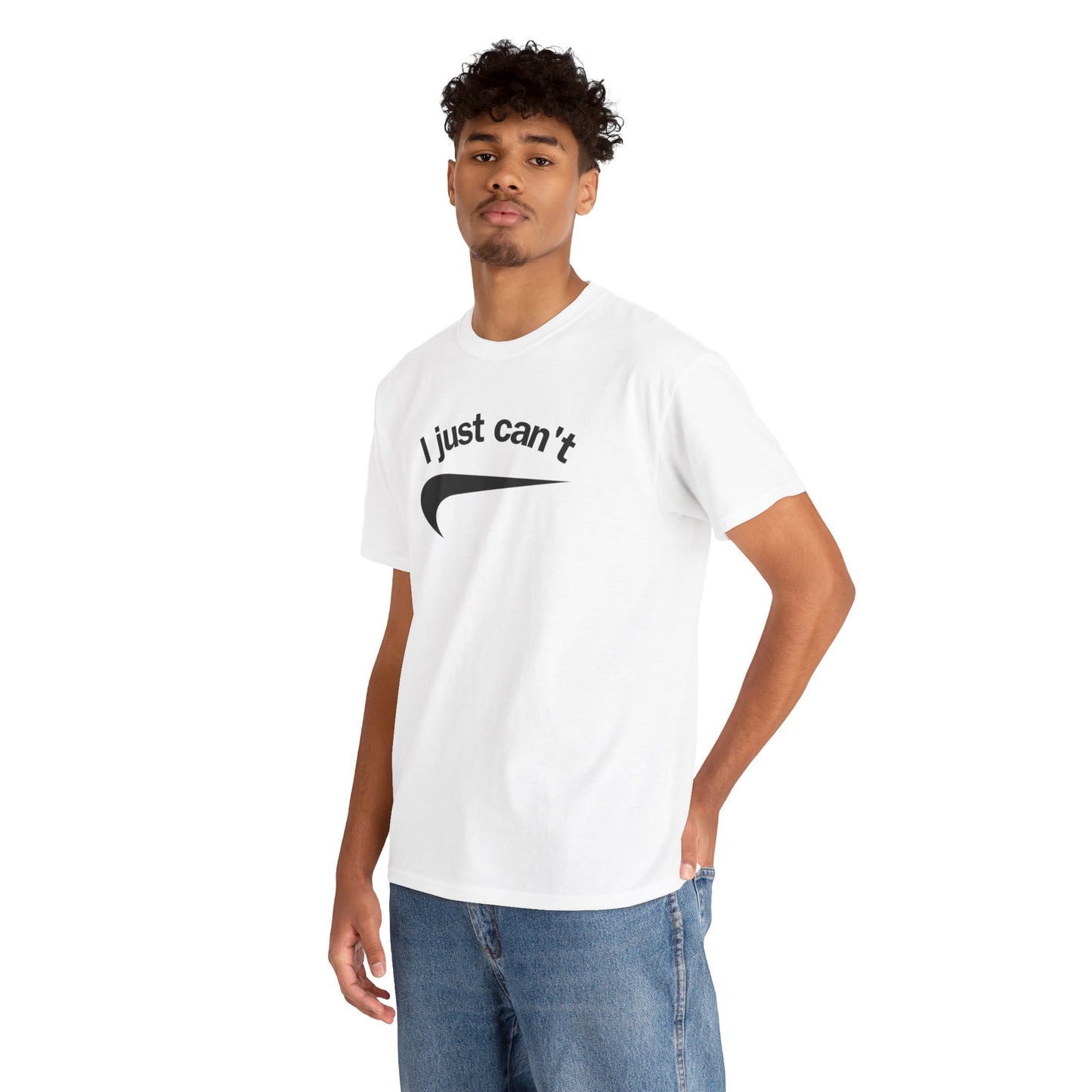 I just can't Unisex Heavy Cotton Tee