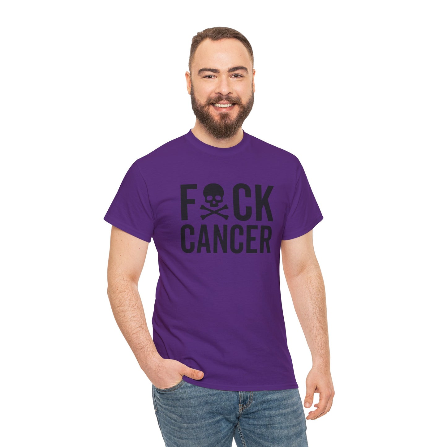 F*ck cancer Unisex Heavy Cotton Tee