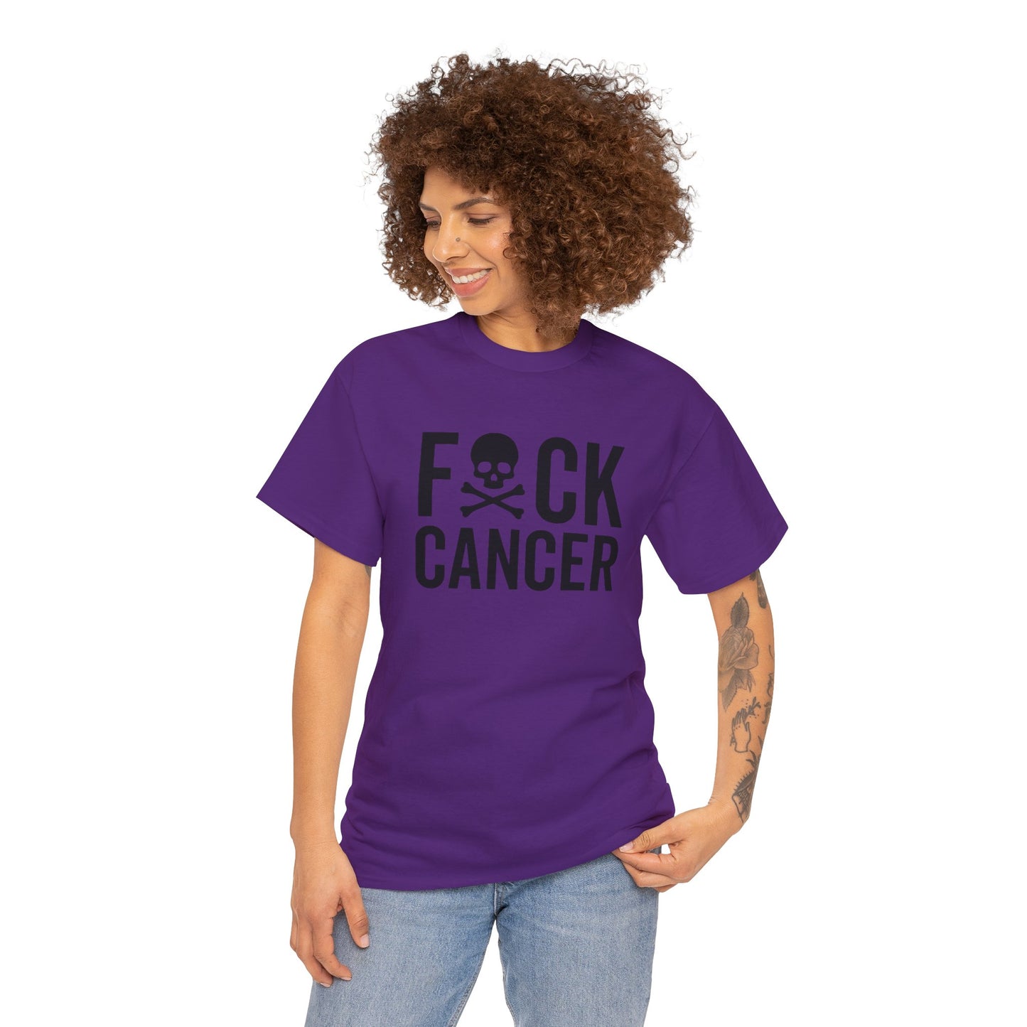F*ck cancer Unisex Heavy Cotton Tee