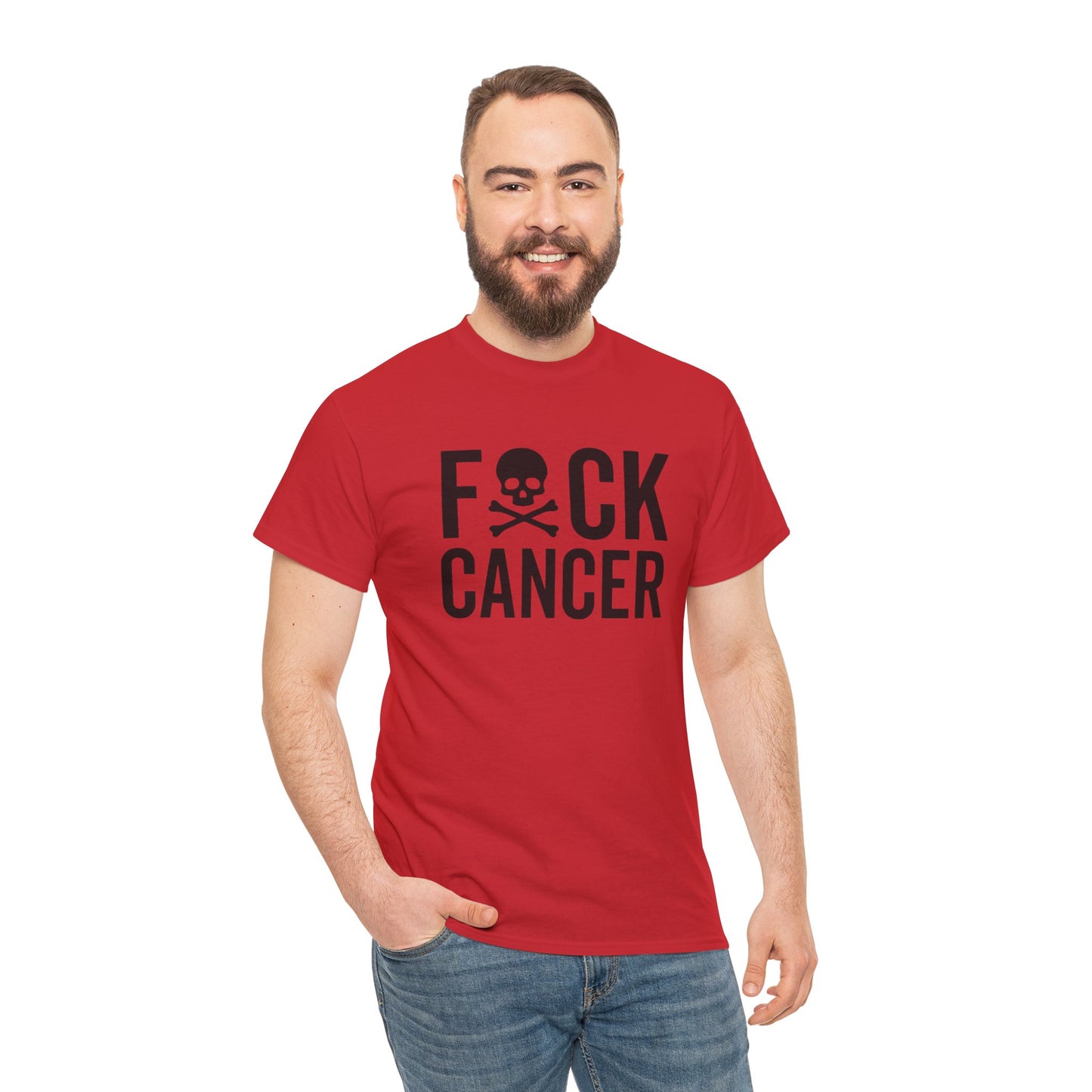F*ck cancer Unisex Heavy Cotton Tee