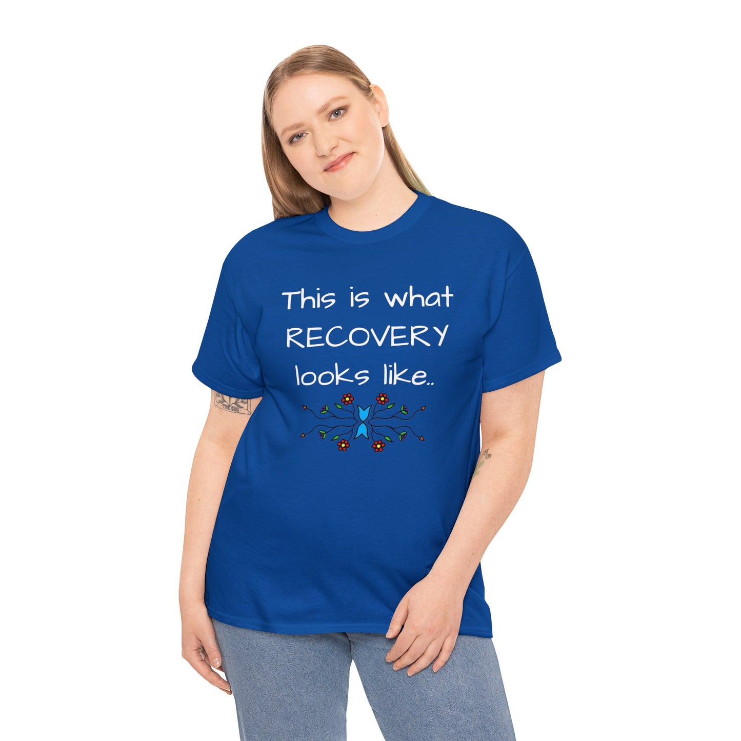 What RECOVERY looks like Unisex Heavy Cotton Tee