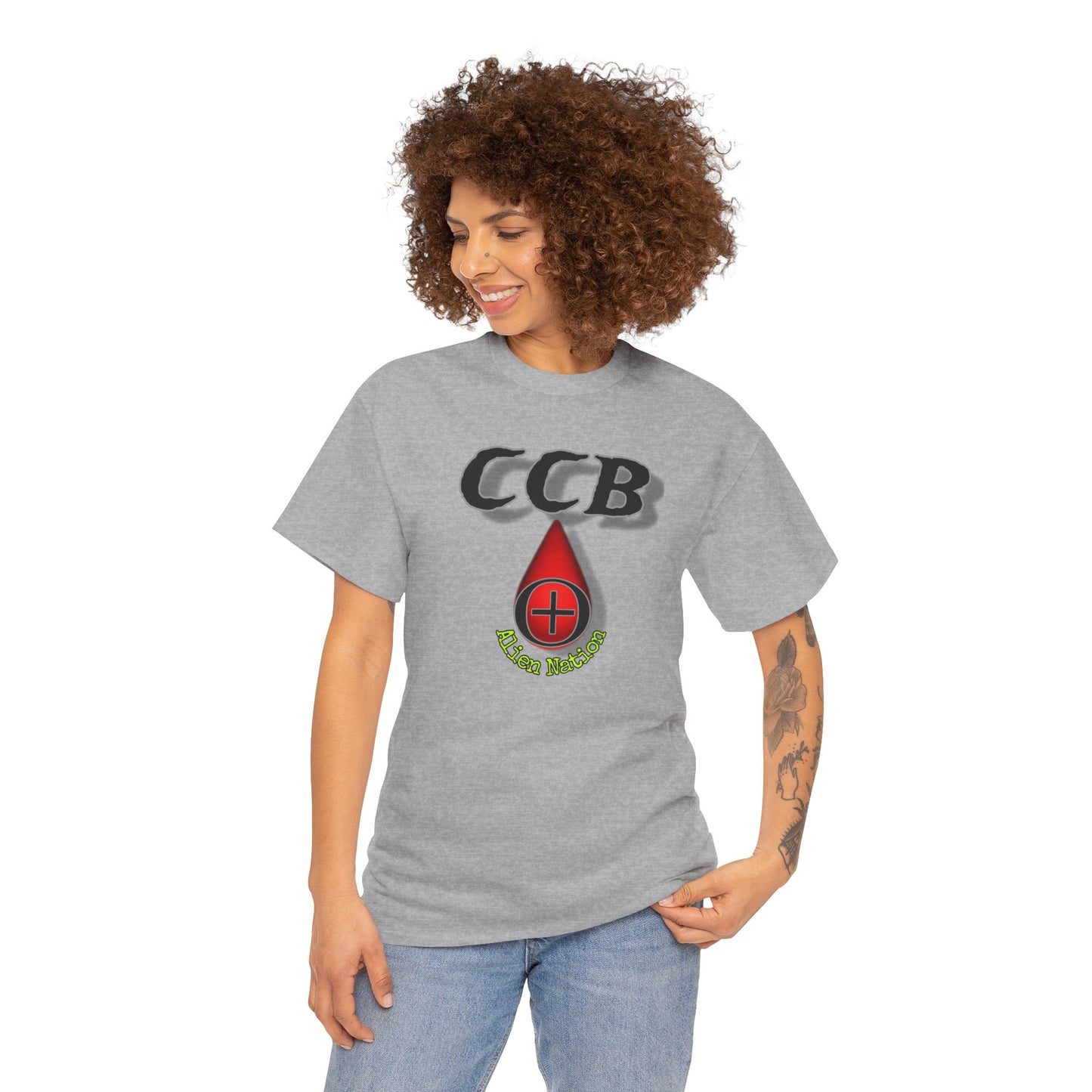 CCB type O positive Unisex Heavy Cotton Tee