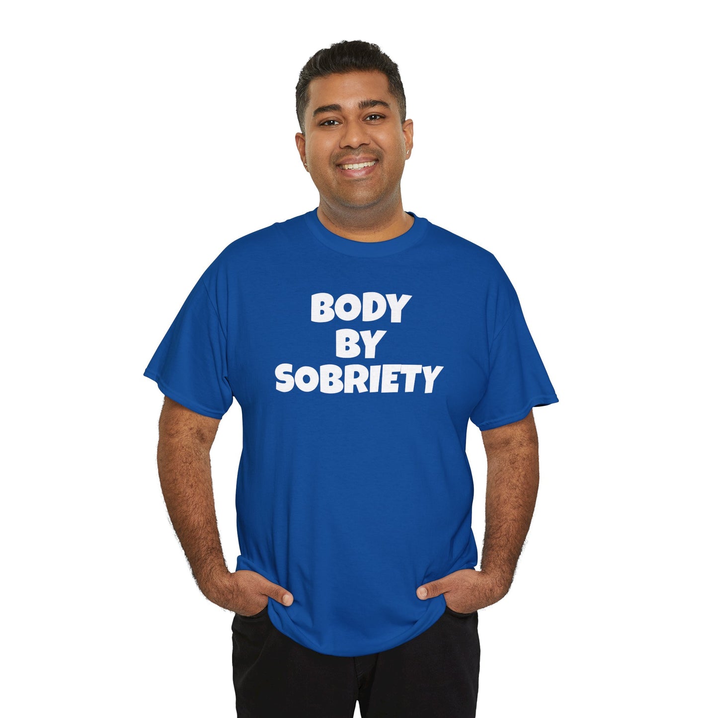 BODY BY SOBRIETY Unisex Heavy Cotton Tee