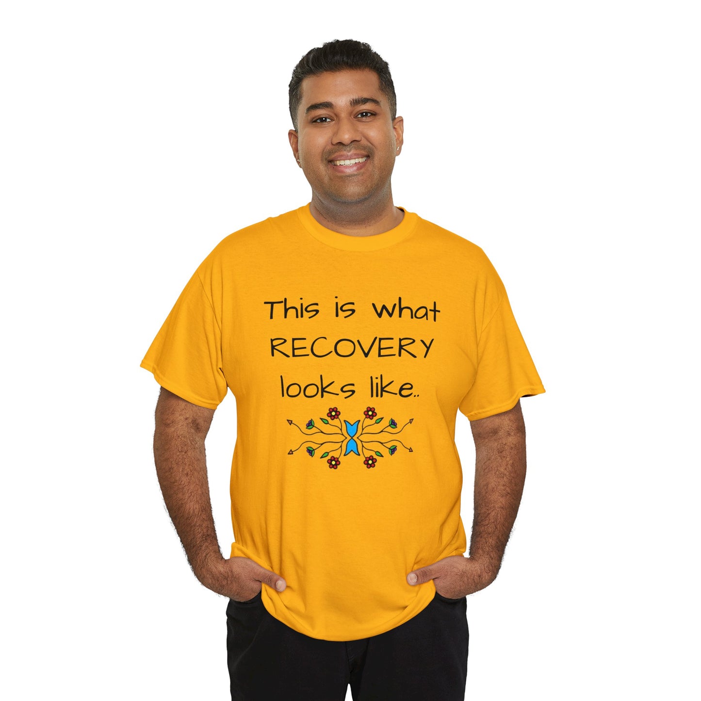 What RECOVERY looks like Unisex Heavy Cotton Tee
