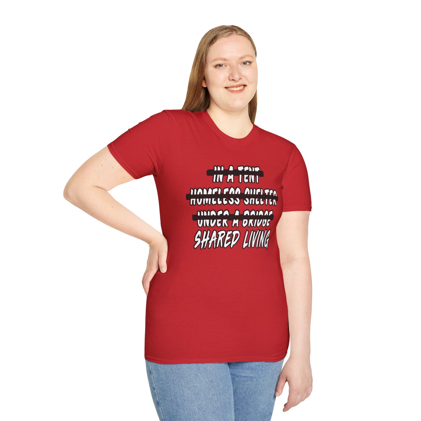 “Shared Living” unisex tee-shirt
