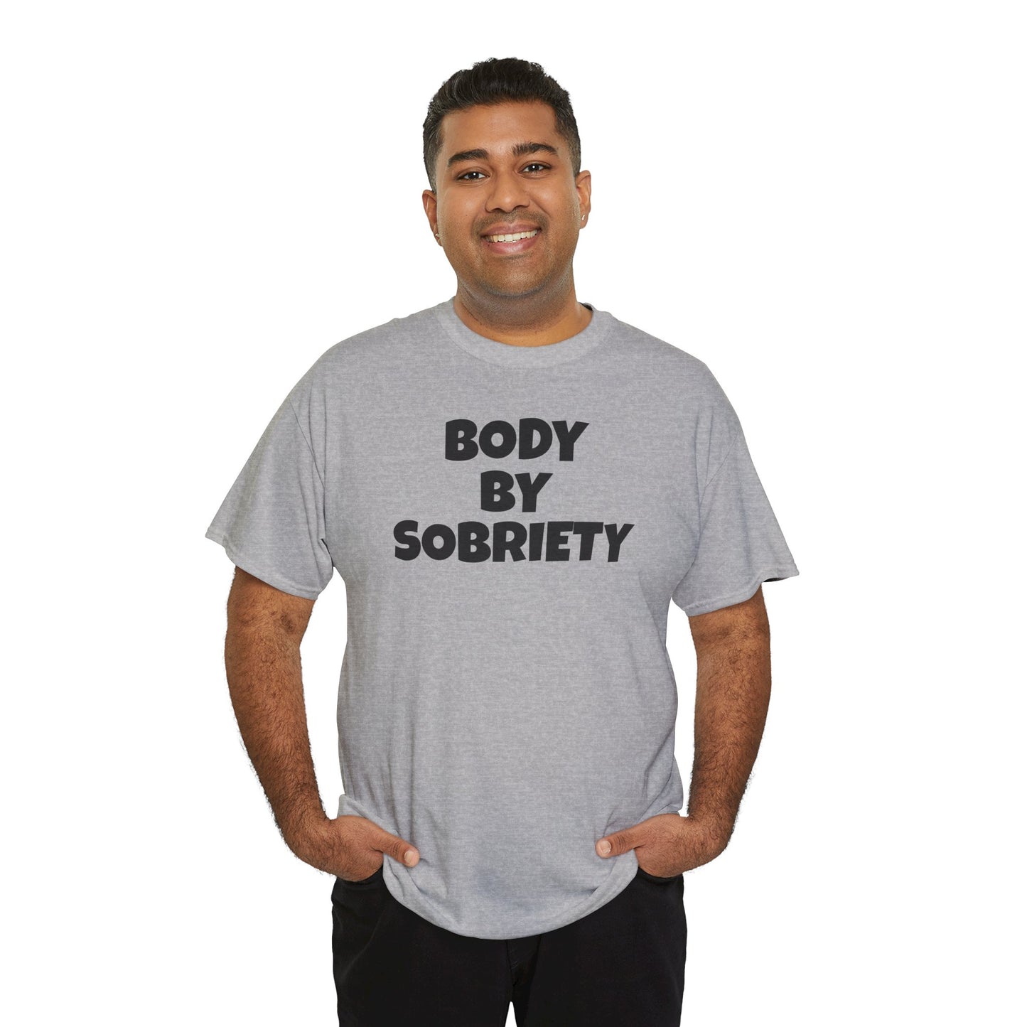 BODY BY SOBRIETY Unisex Heavy Cotton Tee