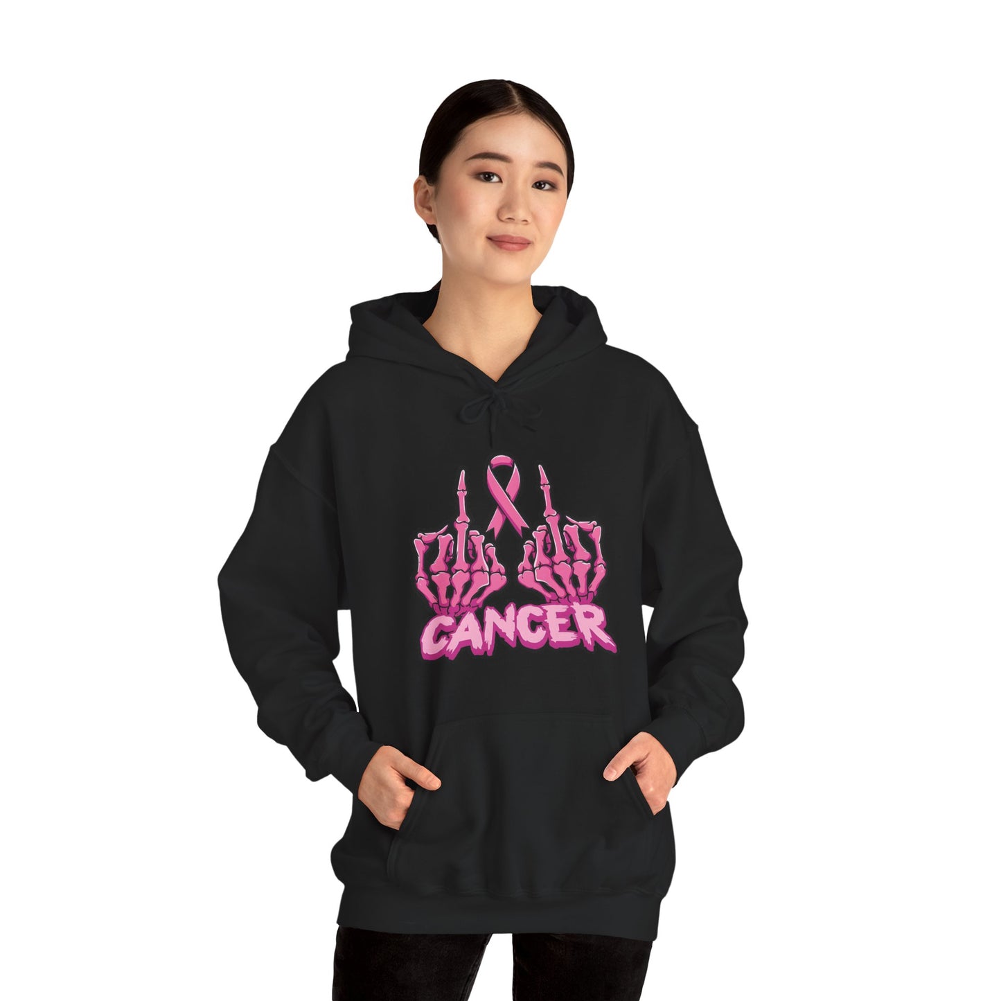 Fk Breast Cancer Hooded Sweatshirt, Supportive Apparel, Gift for Cancer Fighters, Unisex Hoodie, Comfortable & Stylish