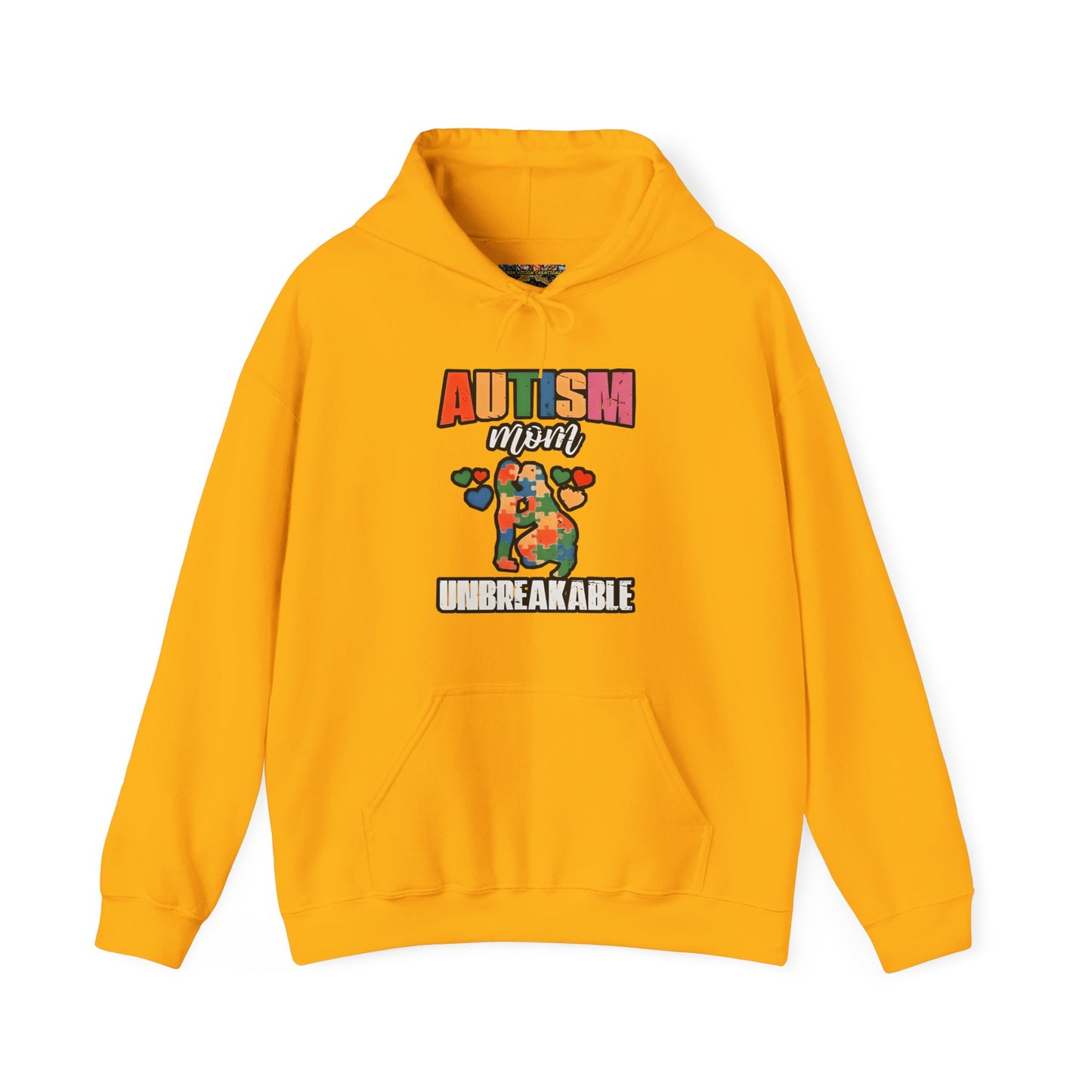 Unbreakable Autism Awareness Hoodie, Comfort Fit Sweatshirt, Gift for Autism Month, Cozy Hooded Pullover, Unisex Supportive Wear