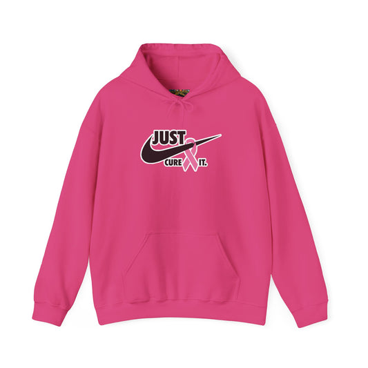 Just Cure It Unisex Hoodie - Support Breast Cancer Awareness