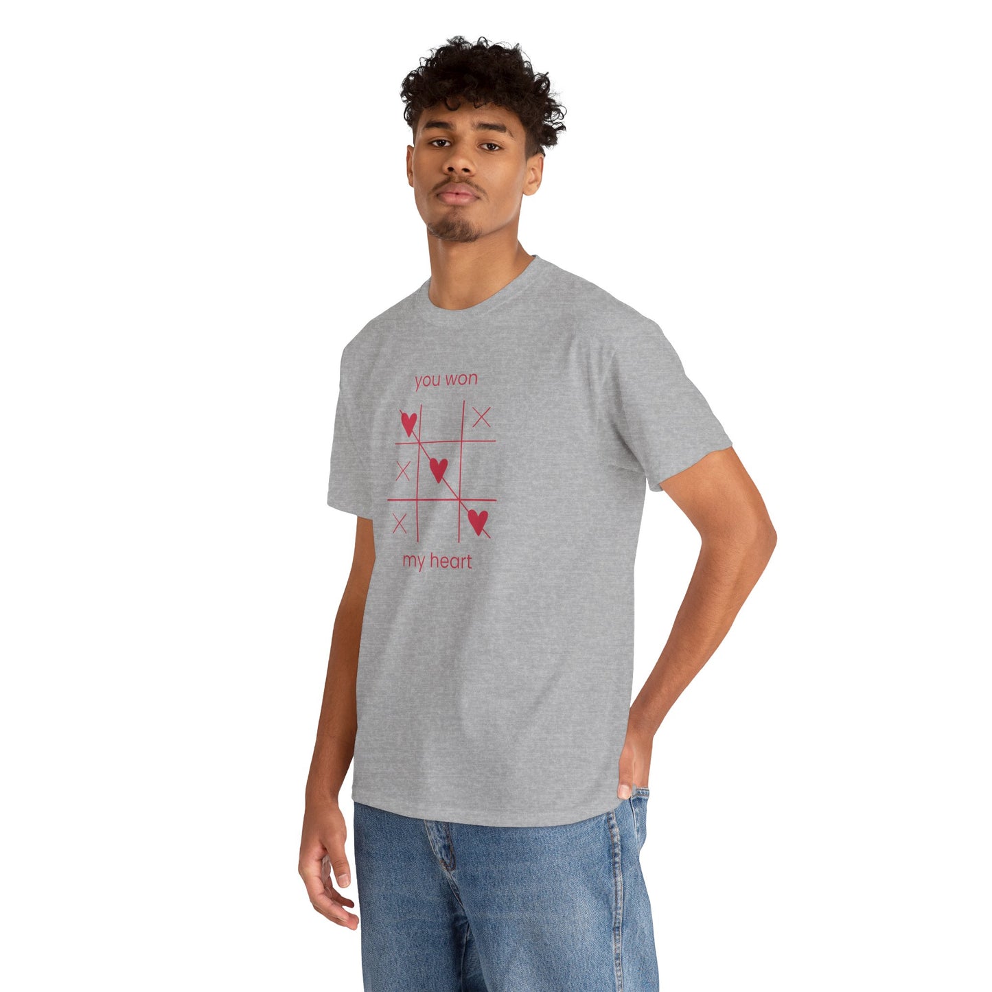You won my heart Unisex Heavy Cotton Tee