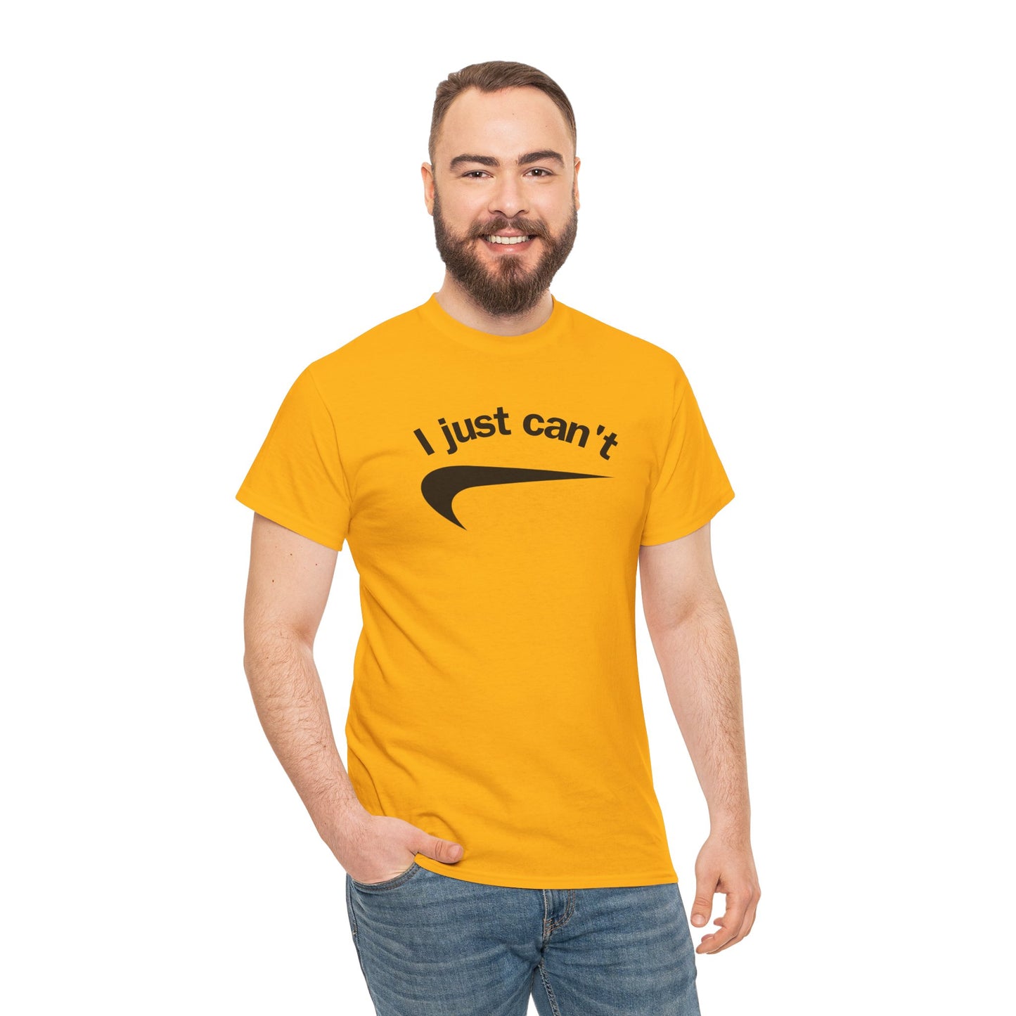 I just can't Unisex Heavy Cotton Tee
