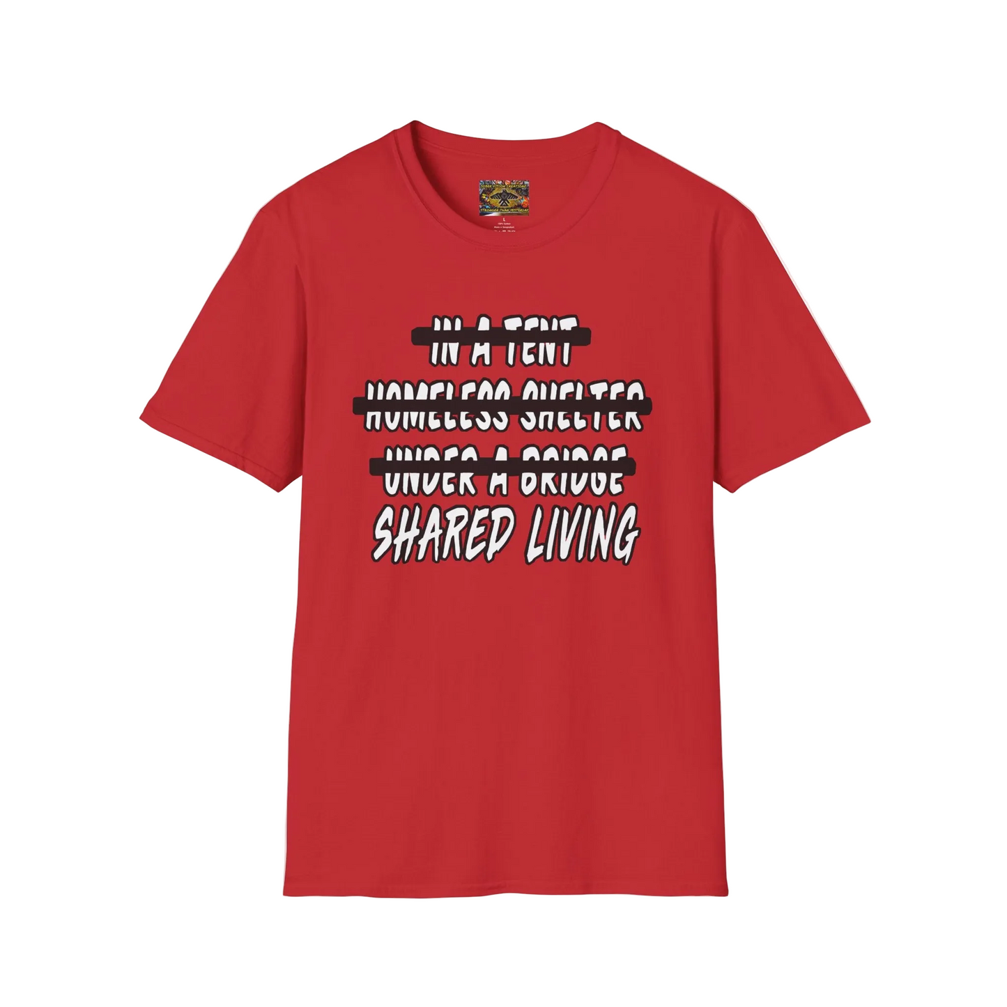 “Shared Living” unisex tee-shirt