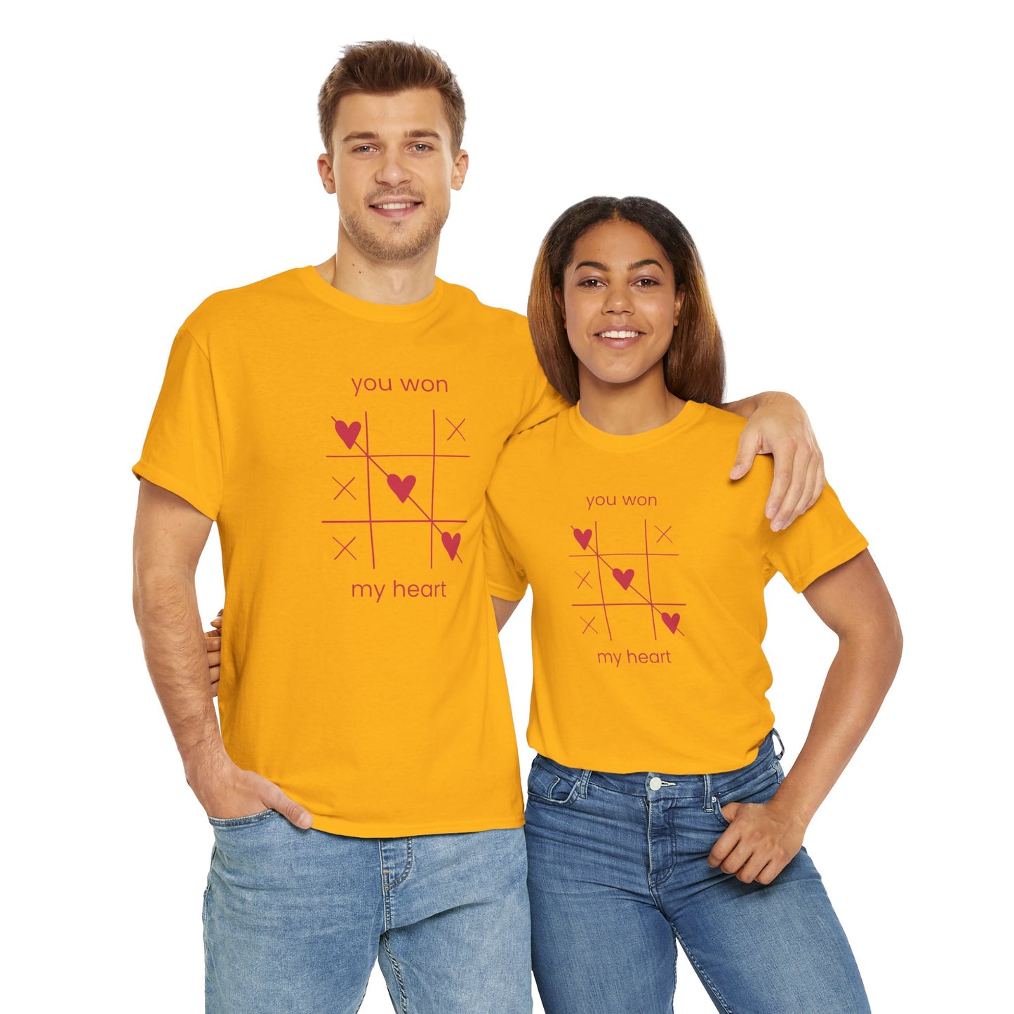 You won my heart Unisex Heavy Cotton Tee
