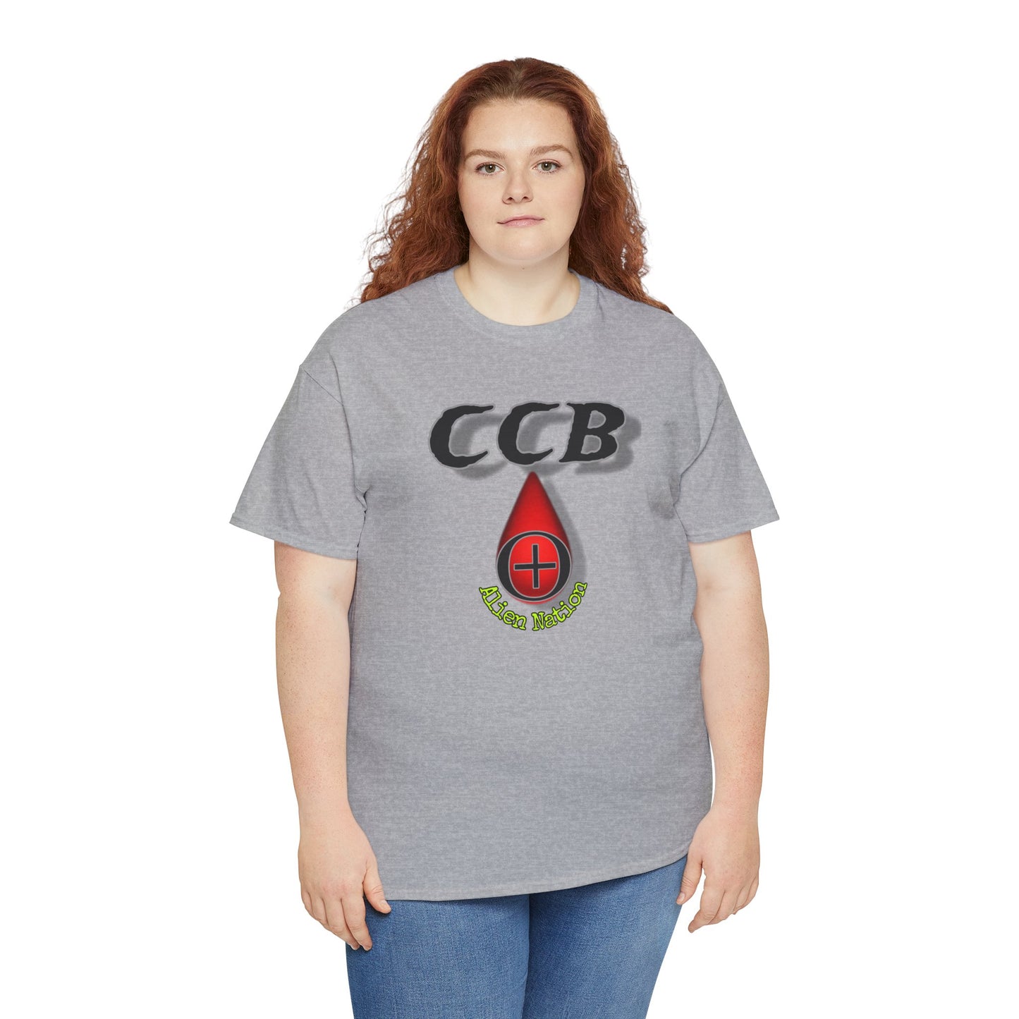 CCB type O positive Unisex Heavy Cotton Tee