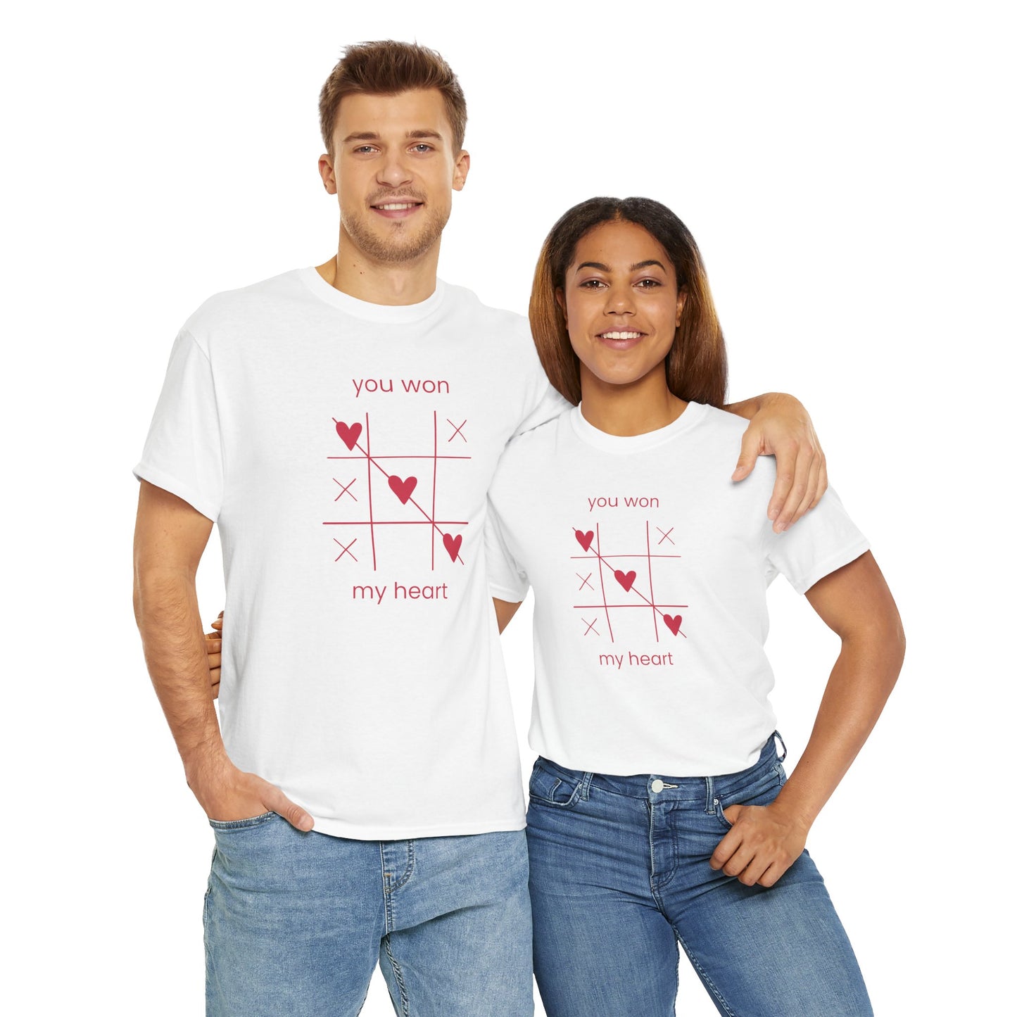 You won my heart Unisex Heavy Cotton Tee