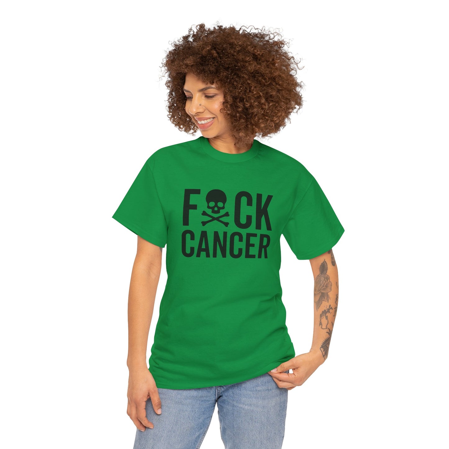 F*ck cancer Unisex Heavy Cotton Tee