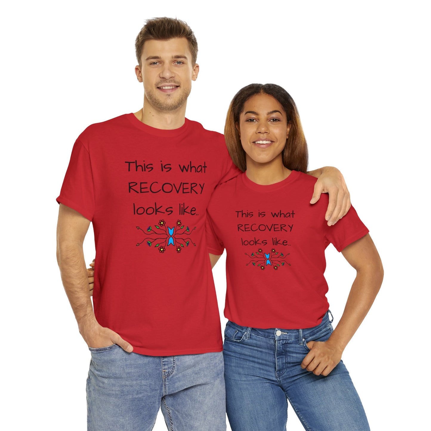 What RECOVERY looks like Unisex Heavy Cotton Tee