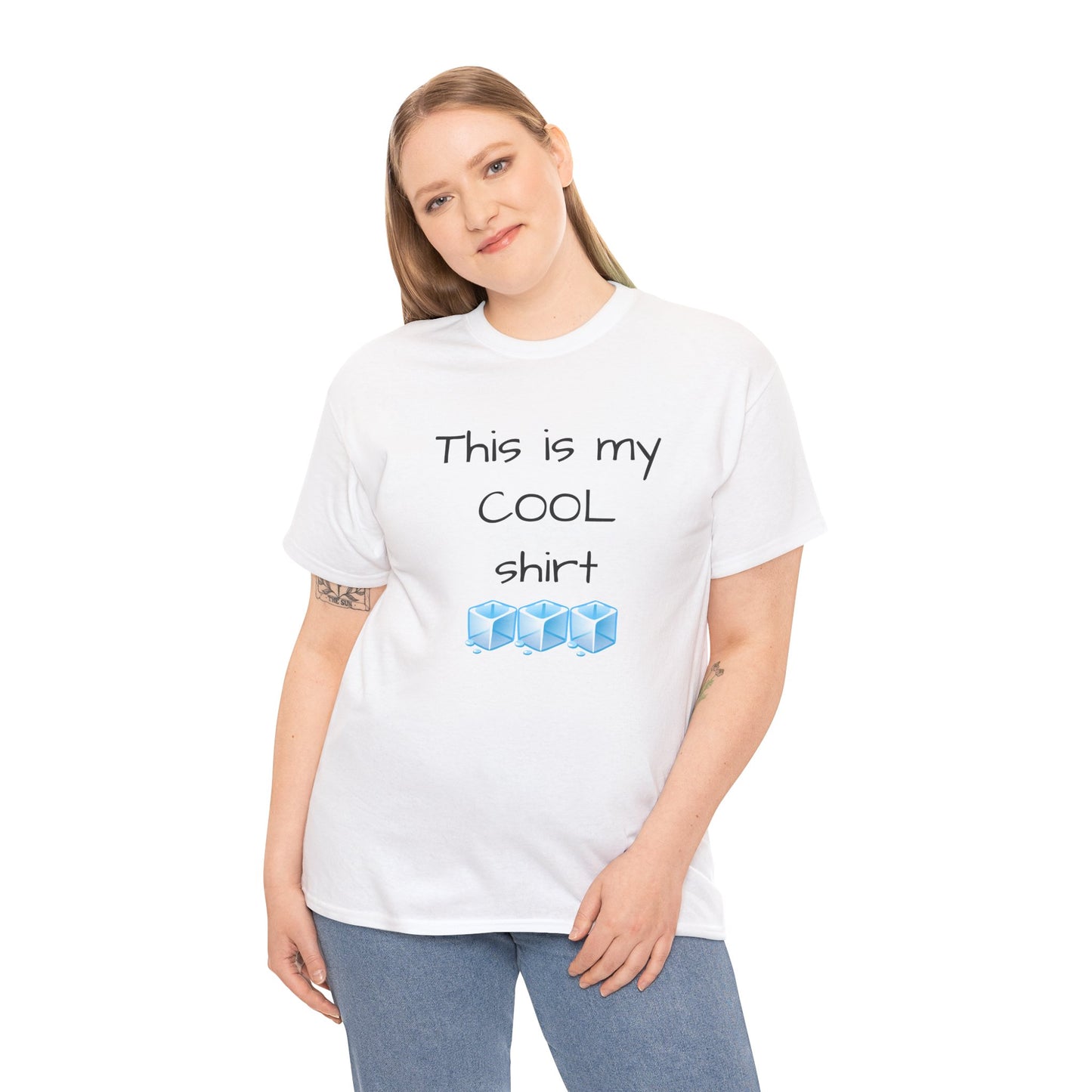 This is my cool shirt Unisex Heavy Cotton Tee by Summer P