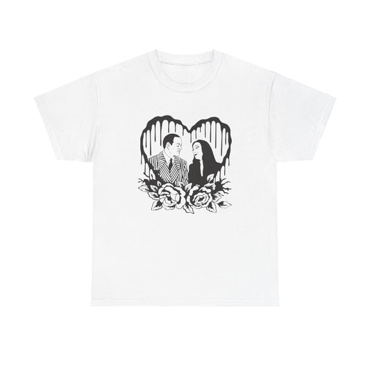 Gomez & Morticia Unisex Heavy Cotton Tee