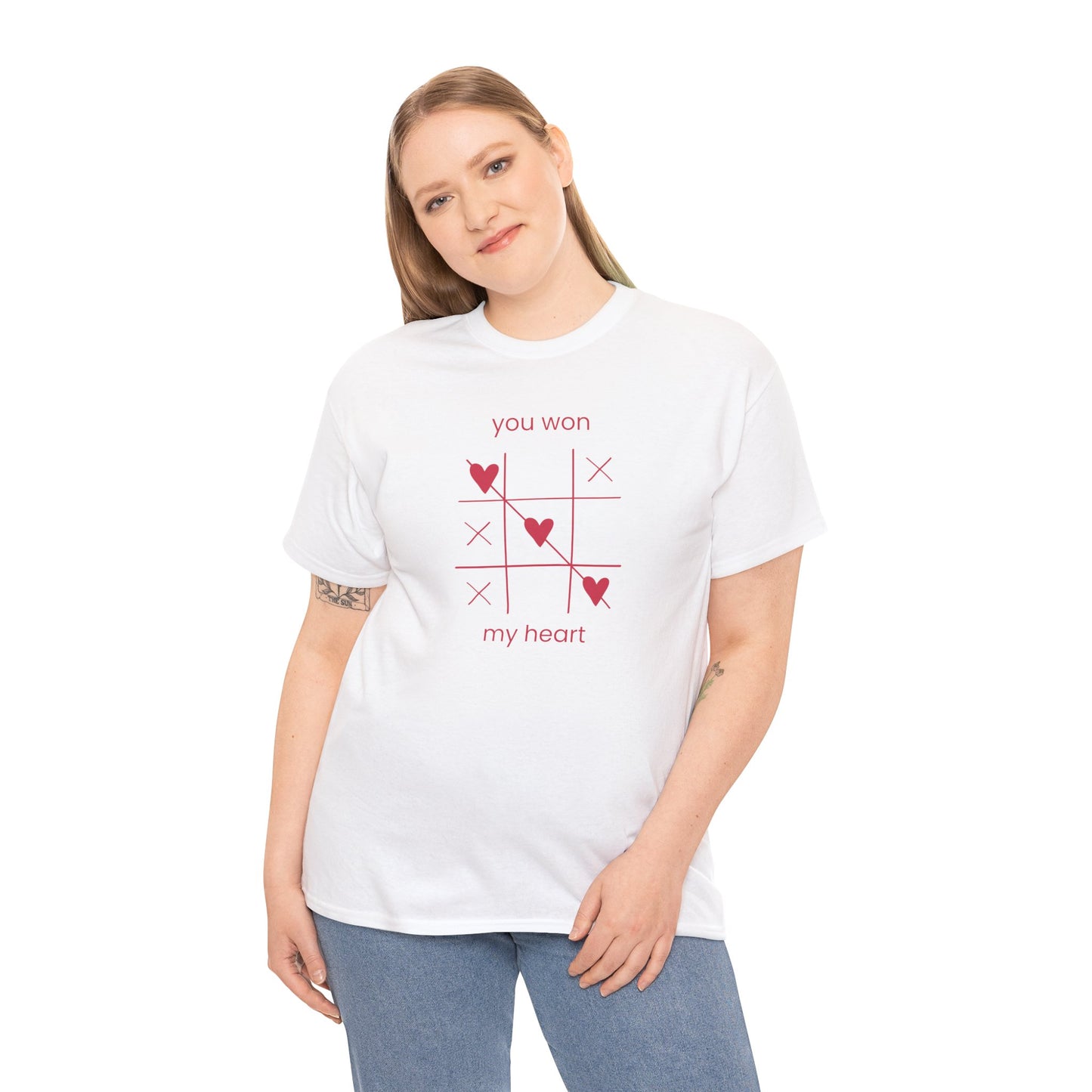 You won my heart Unisex Heavy Cotton Tee